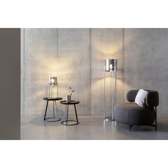 Joop! Tischleuchte »ROUND LIGHTS«, mit rundem Fumé-Glasschirm und  eingelassenem Metall-Dekorband | BAUR