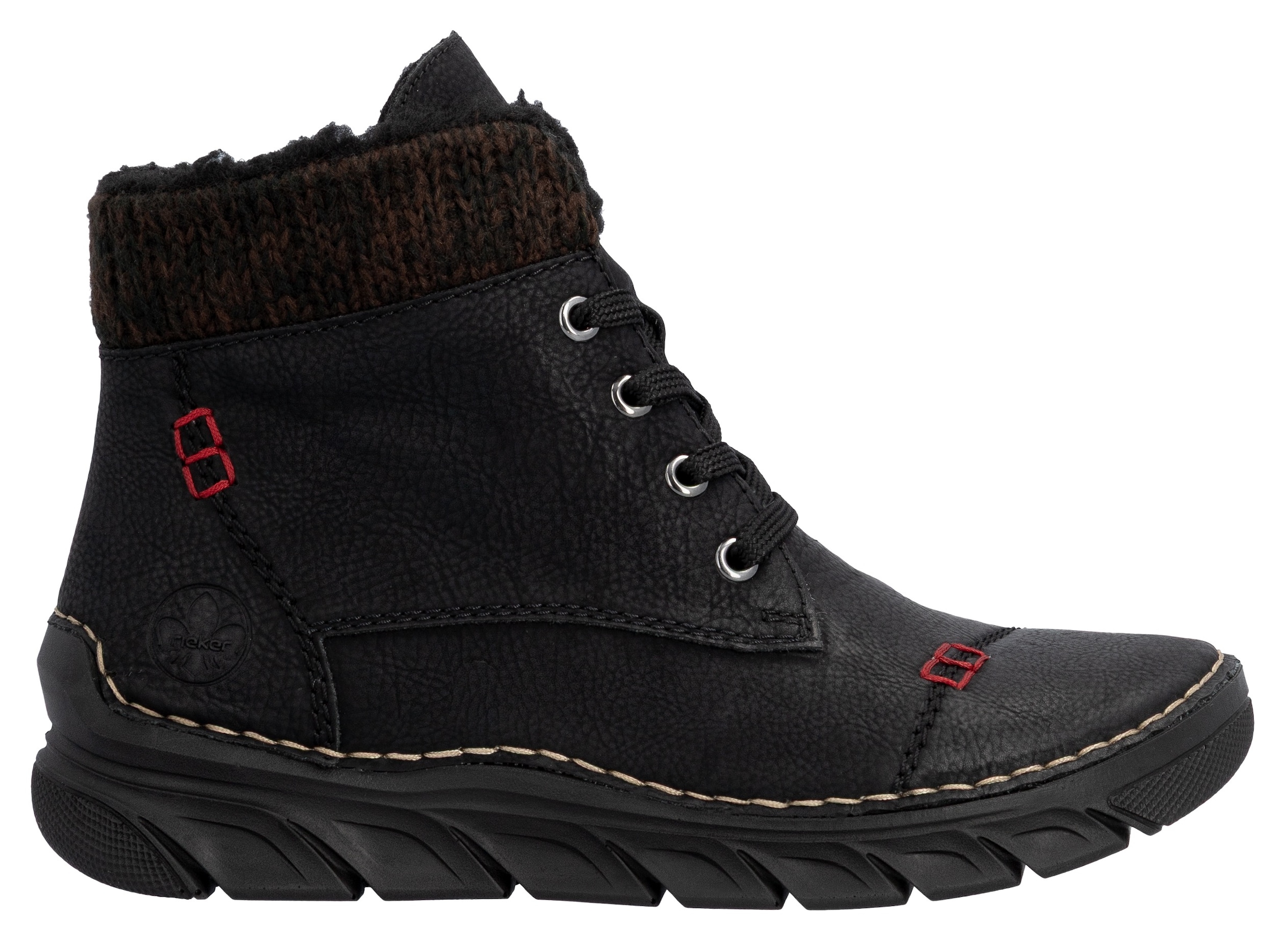 Rieker Winterboots, Schnürboots, Stiefelette, Casual-Boots mit softem Schaftrand