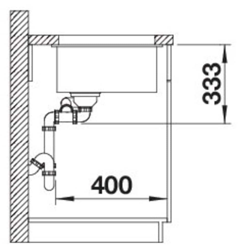 Blanco Granitspüle »ROTAN 340/160-U« 1 Stk. tlg. erhältlich in mehreren Farben