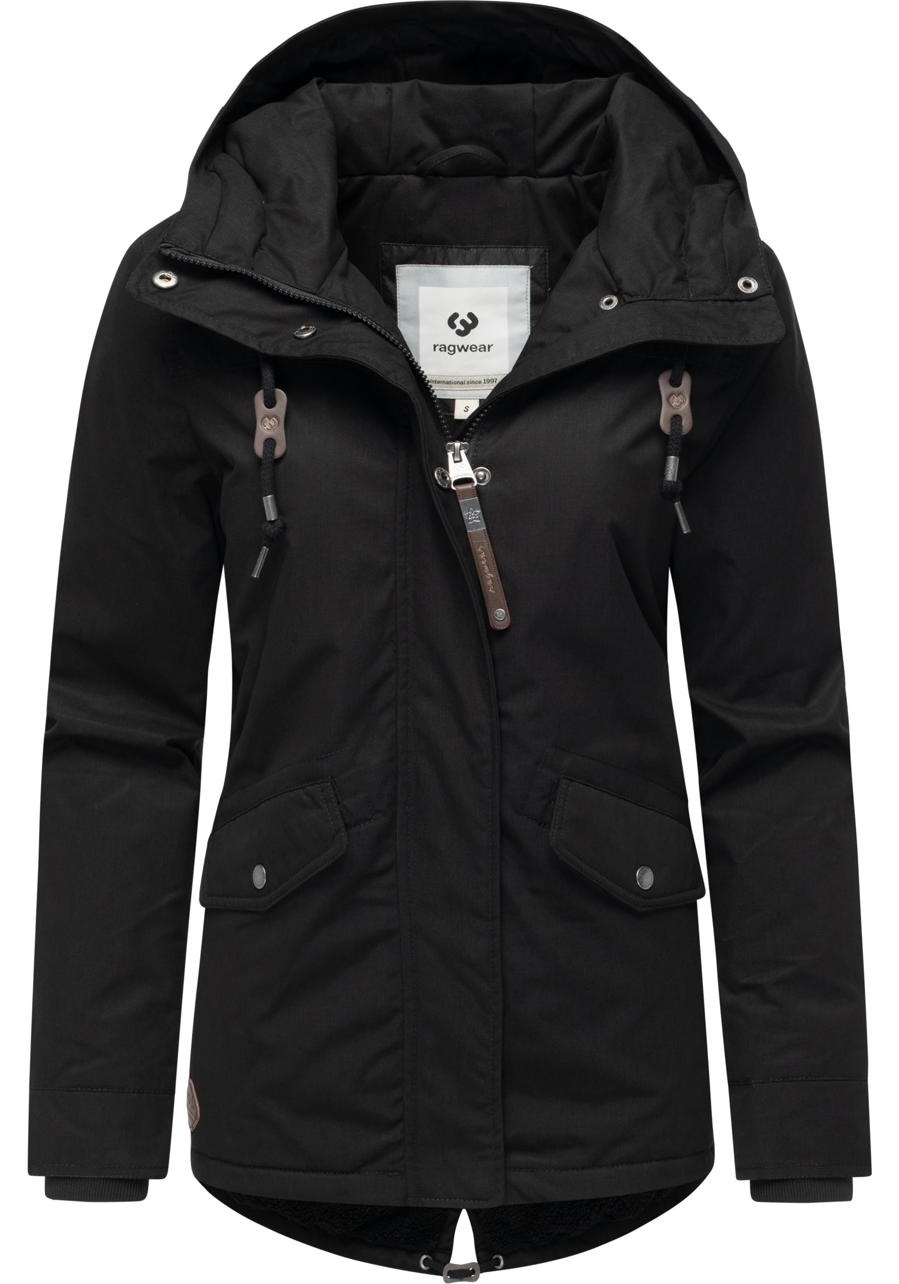Ragwear Winterjacke »Parkker Warm YOUMODO«, mit Kapuze, Winter Parka mit kuscheligem Teddy-Innenfutter