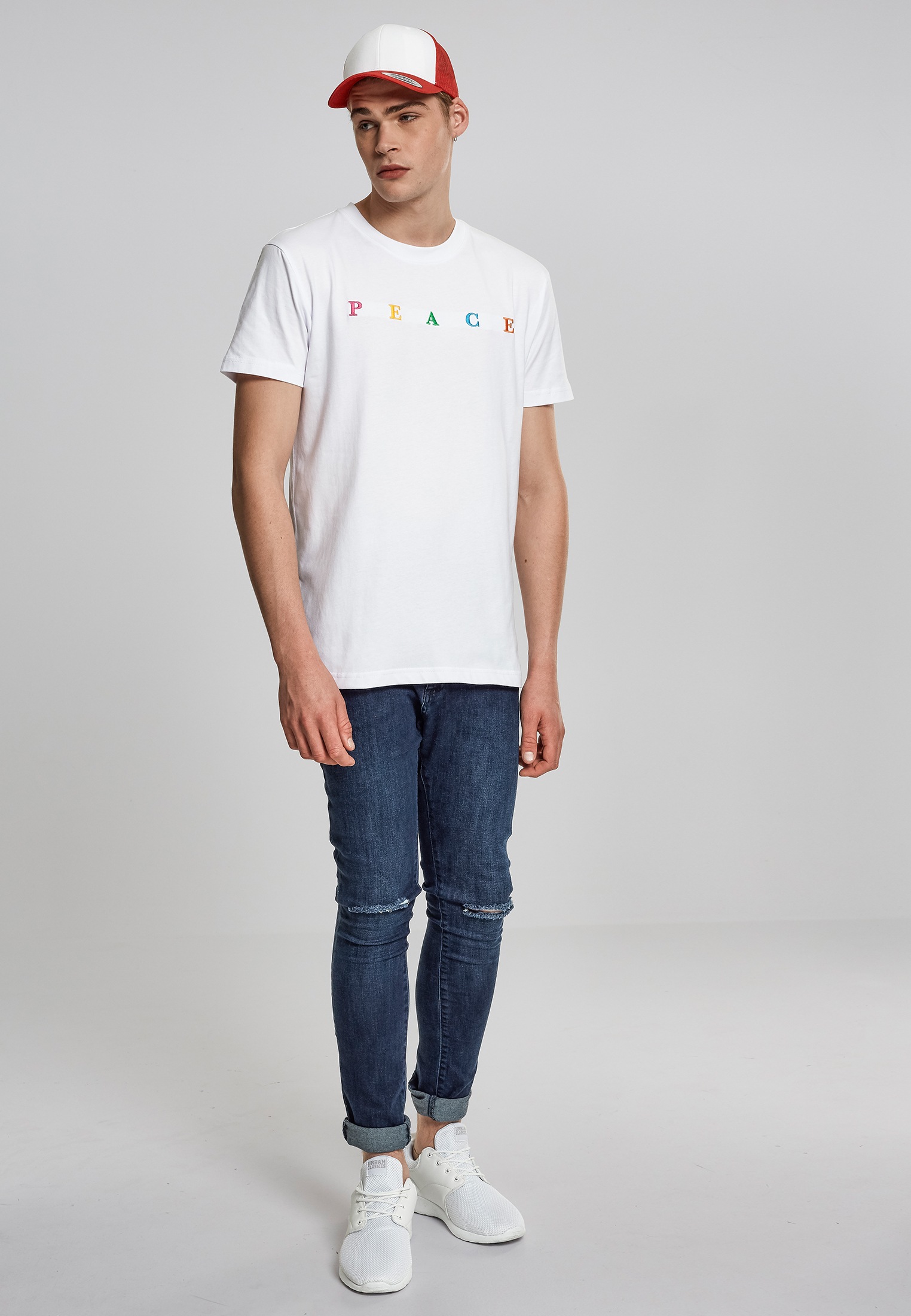 MisterTee T-Shirt »MisterTee Herren PEACE Tee«, (1 tlg.)