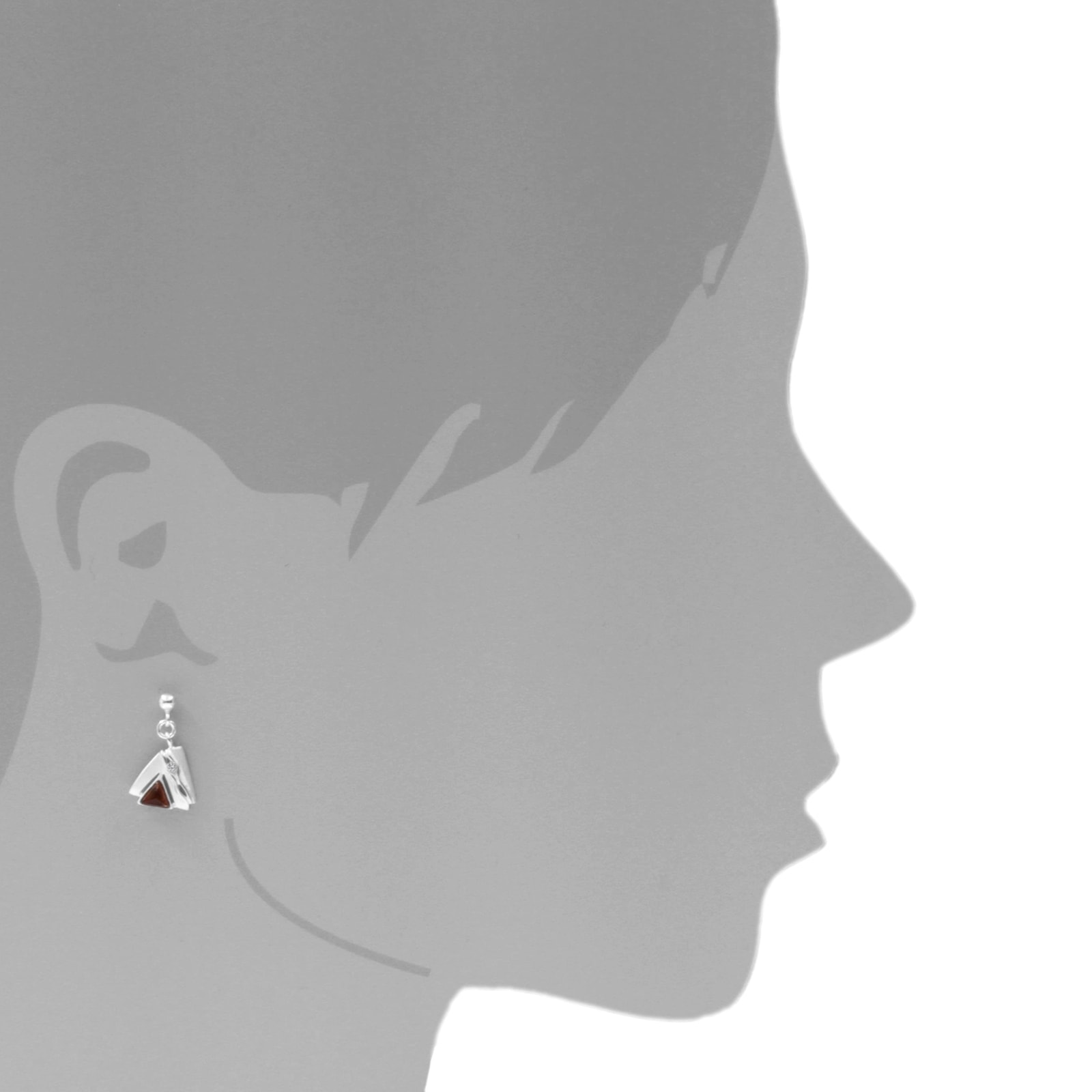 OSTSEE-SCHMUCK Paar Ohrhänger »- Benita - Silber 925/000 - Bernstein/Zirk.«