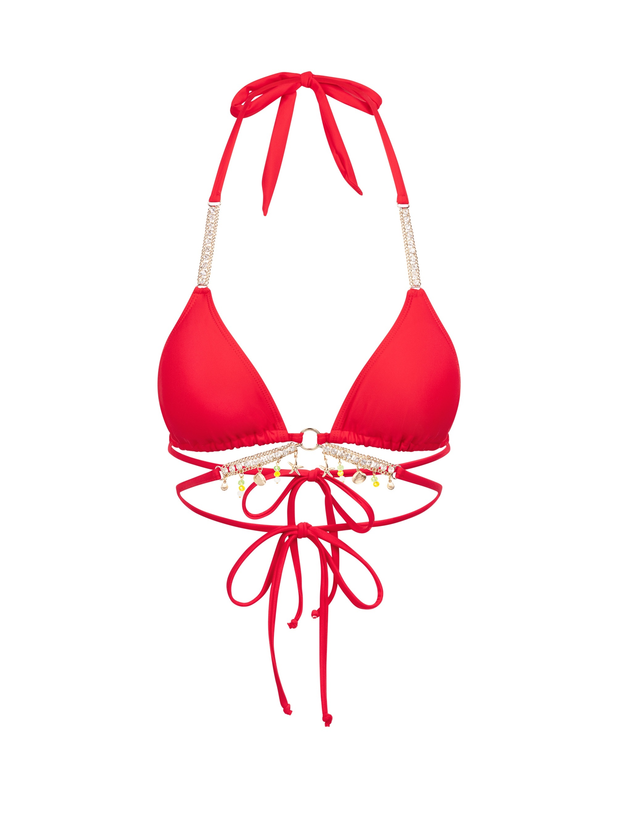 Moda Minx Triangel-Bikini-Top »Seychelles«, (1 St.), mit funkelnden Anhängern
