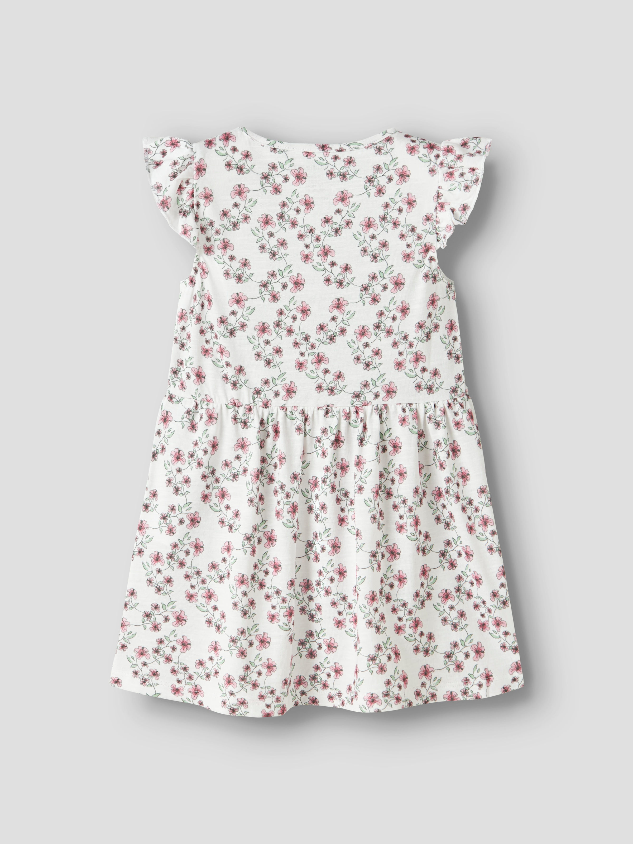 Name It Minikleid »NMFHAILEDO CAP SL DRESS« Baumwollmischung, Rüschen, Allover-Print
