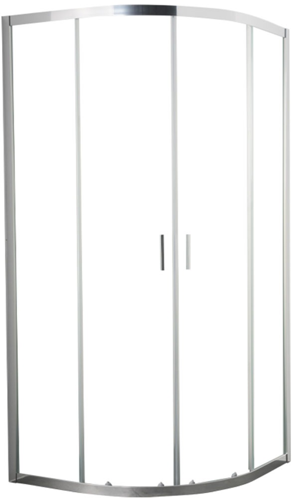 Runddusche WELLTIME, B:90cm H:190cm T:90cm, silber, Duschkabinen, "New Summer", Klarglasscheiben