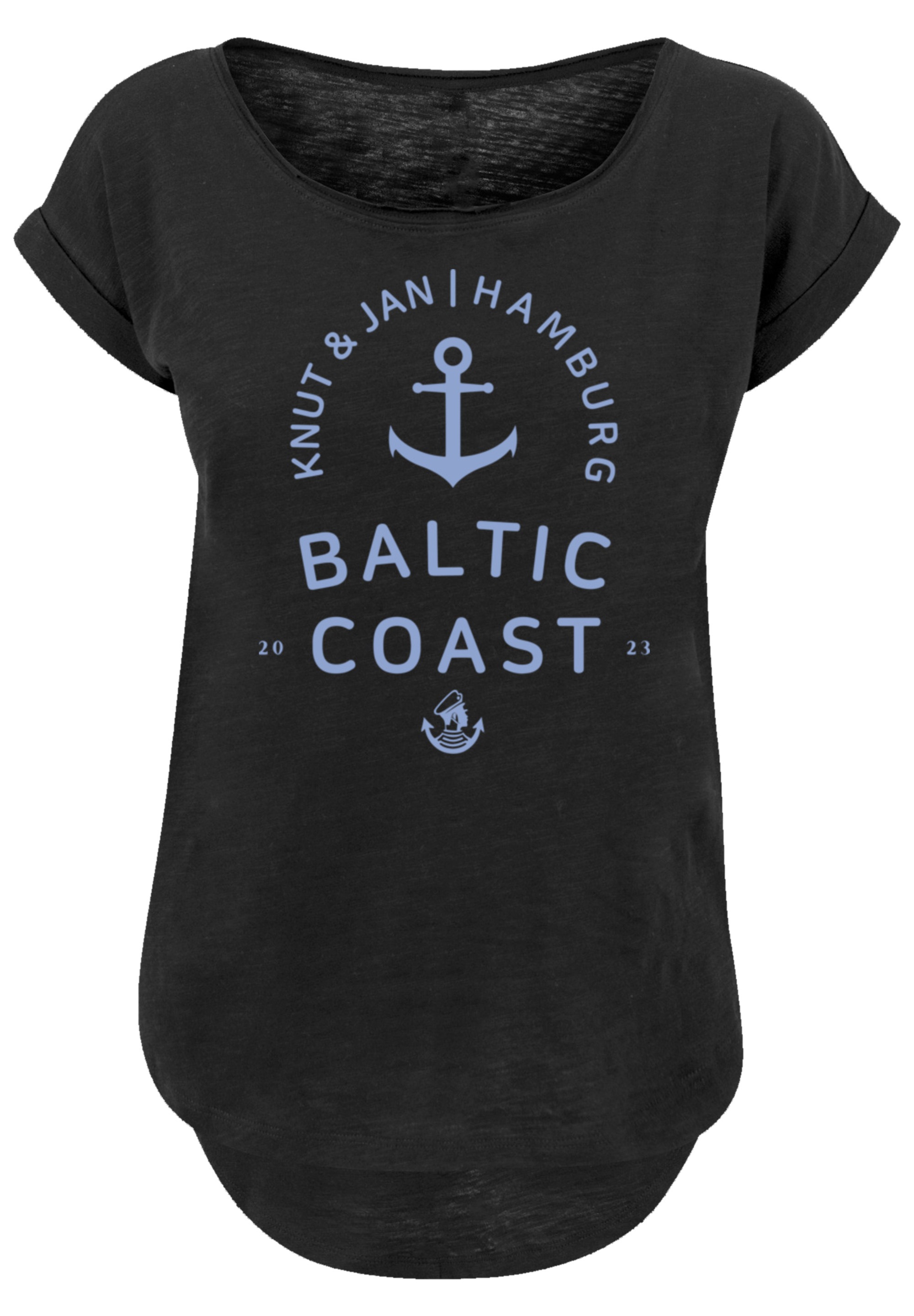 F4NT4STIC T-Shirt »Ostsee Logo Knut & Jan Hamburg«, Print