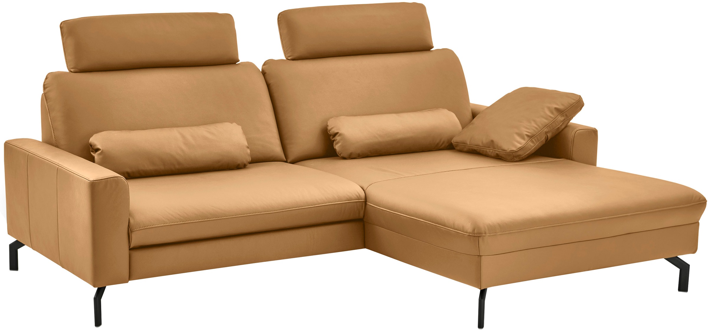 Die PlanBar Ecksofa "PN-EM20028 L-Form mit Kopfstützen" wahlweise mit motorischem Canape