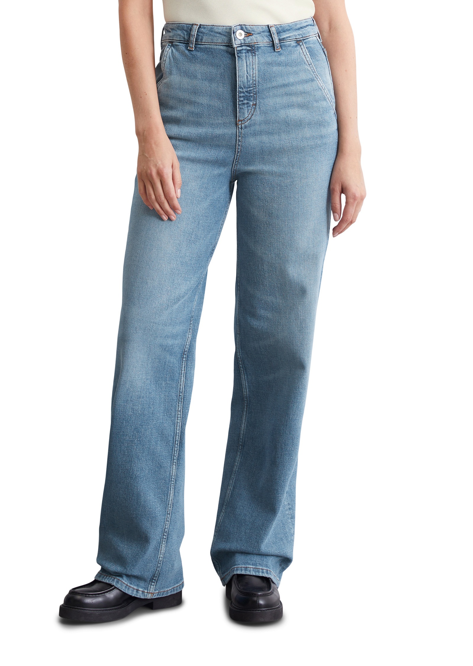 Marc OPolo Weite Jeans "aus Organic Cotton-Hanf-Mix"