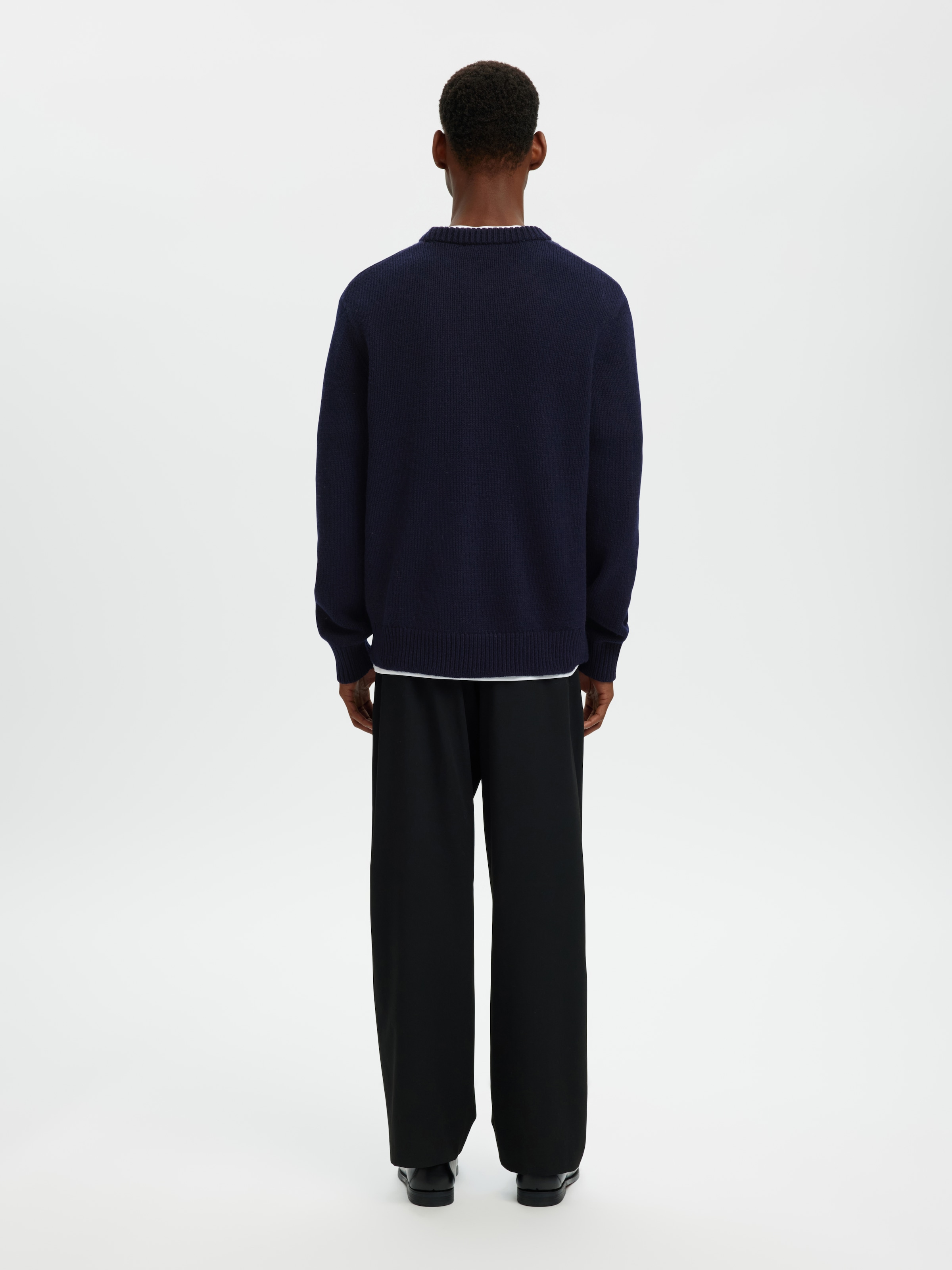 SELECTED Rundhalspullover »SLHCODY LS KNIT RELAXED CREW NECK NOOS«