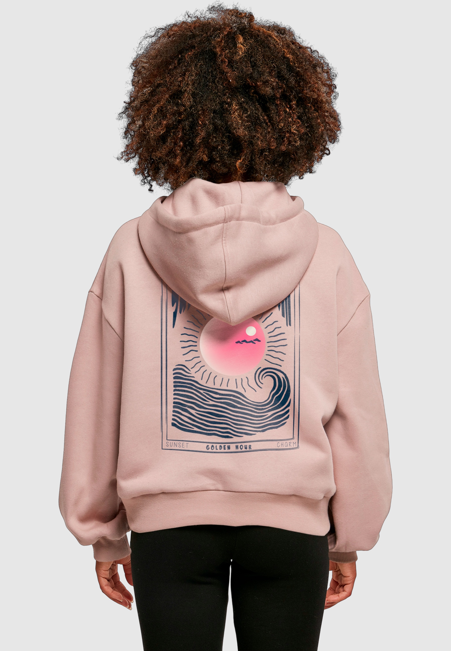 Merchcode Kapuzenpullover »Merchcode Ladies Sunset Charm Oversized Hoody« 1