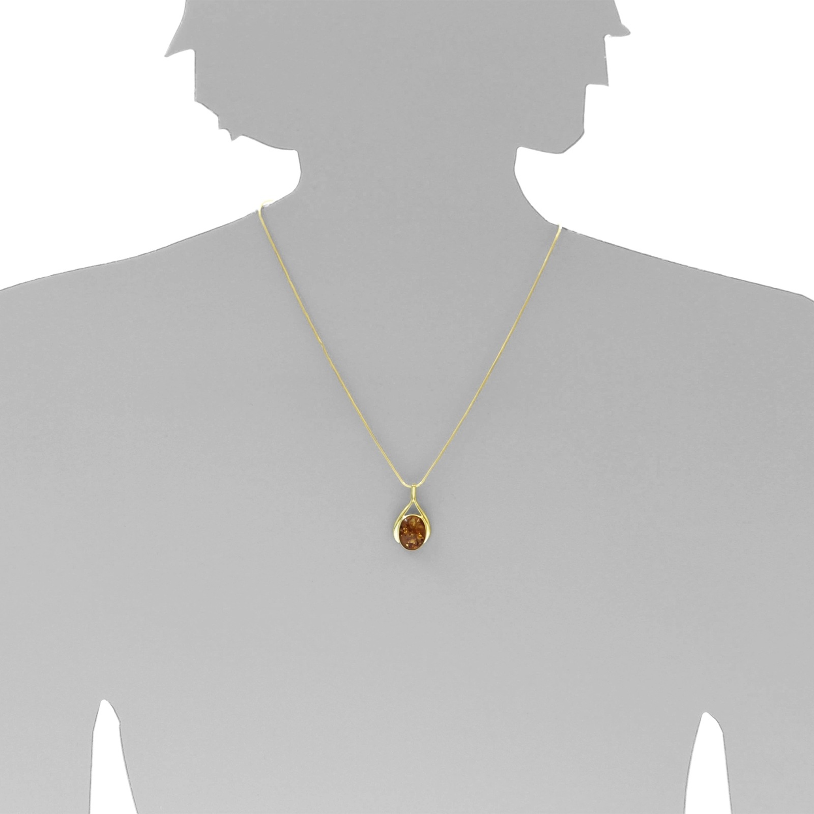 OSTSEE-SCHMUCK Kette mit Anhänger »Ostsee-Schmuck Kette mit Anhänger Sandra«, (2 tlg.)