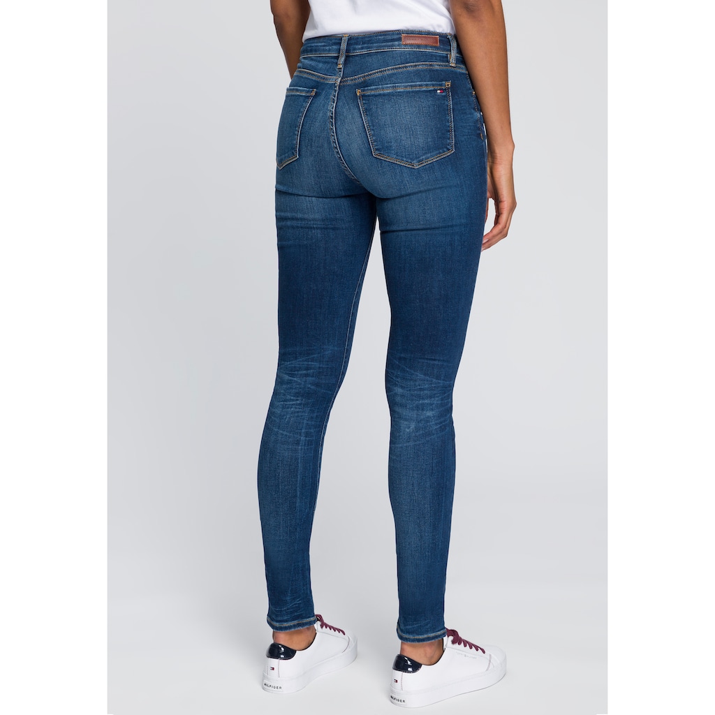 Tommy Hilfiger Jeansjeggings »COMO SKINNY RW DOREEN«, mit Fade-Effekten & Tommy Hilfiger Logo-Flag