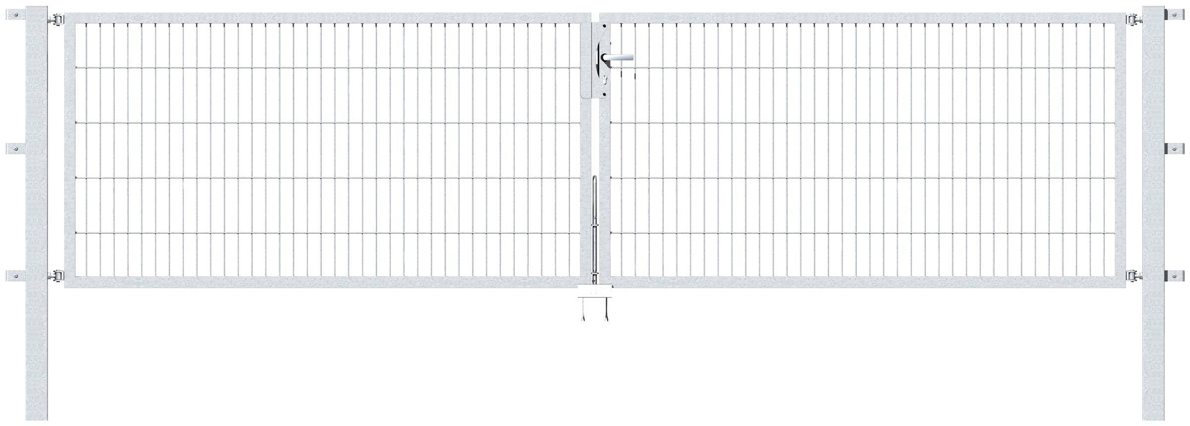 Alberts Zaundoppeltür »Flexo« 400 cm Breite, in versch. Höhen