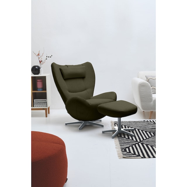 | mit PURE«, Chrom BAUR Loungesessel in Metall-Drehfuß TOM »TOM TAILOR HOME