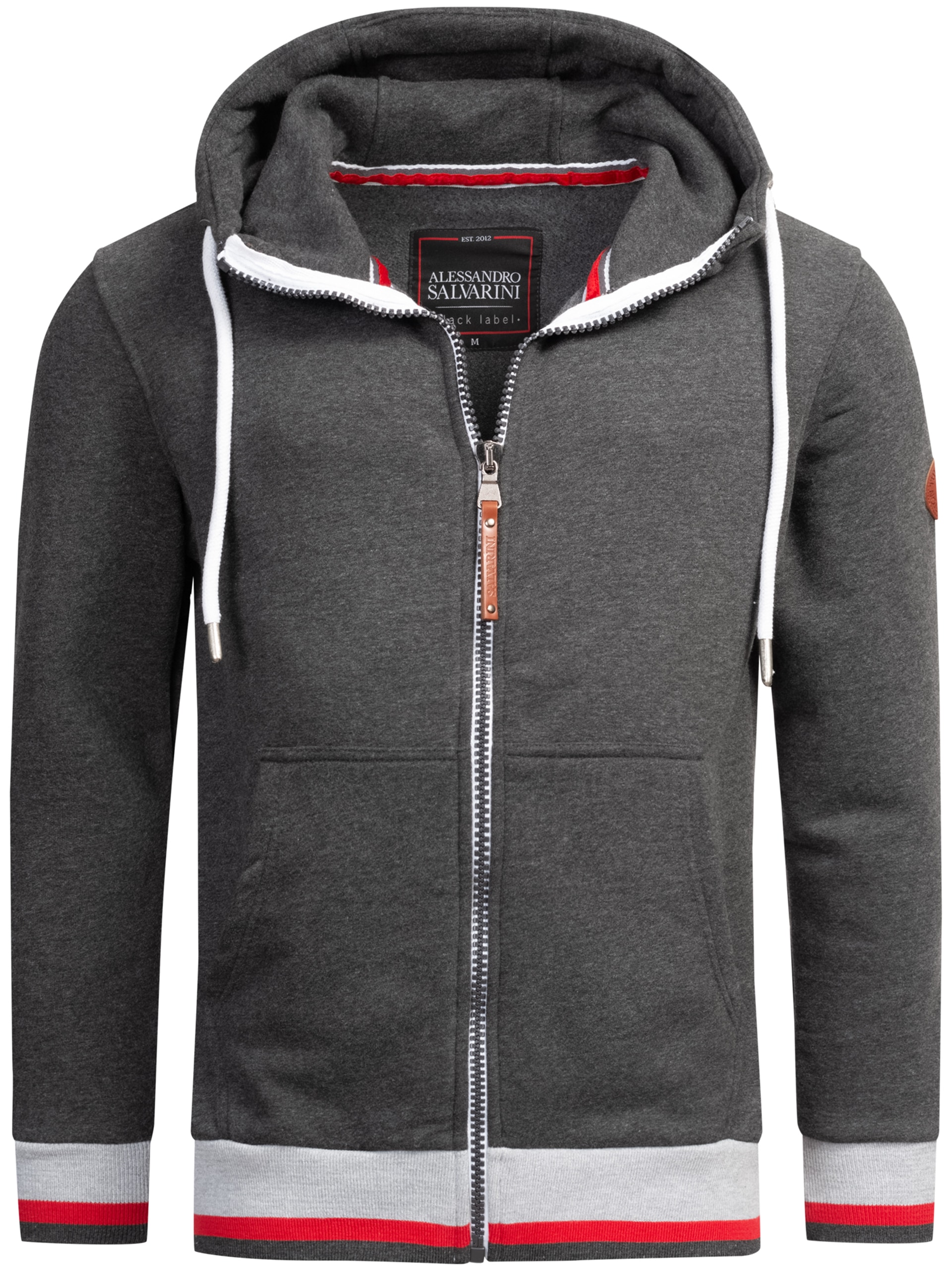 Alessandro Salvarini Sweatjacke »ASRevellio«, mit großer Kapuze