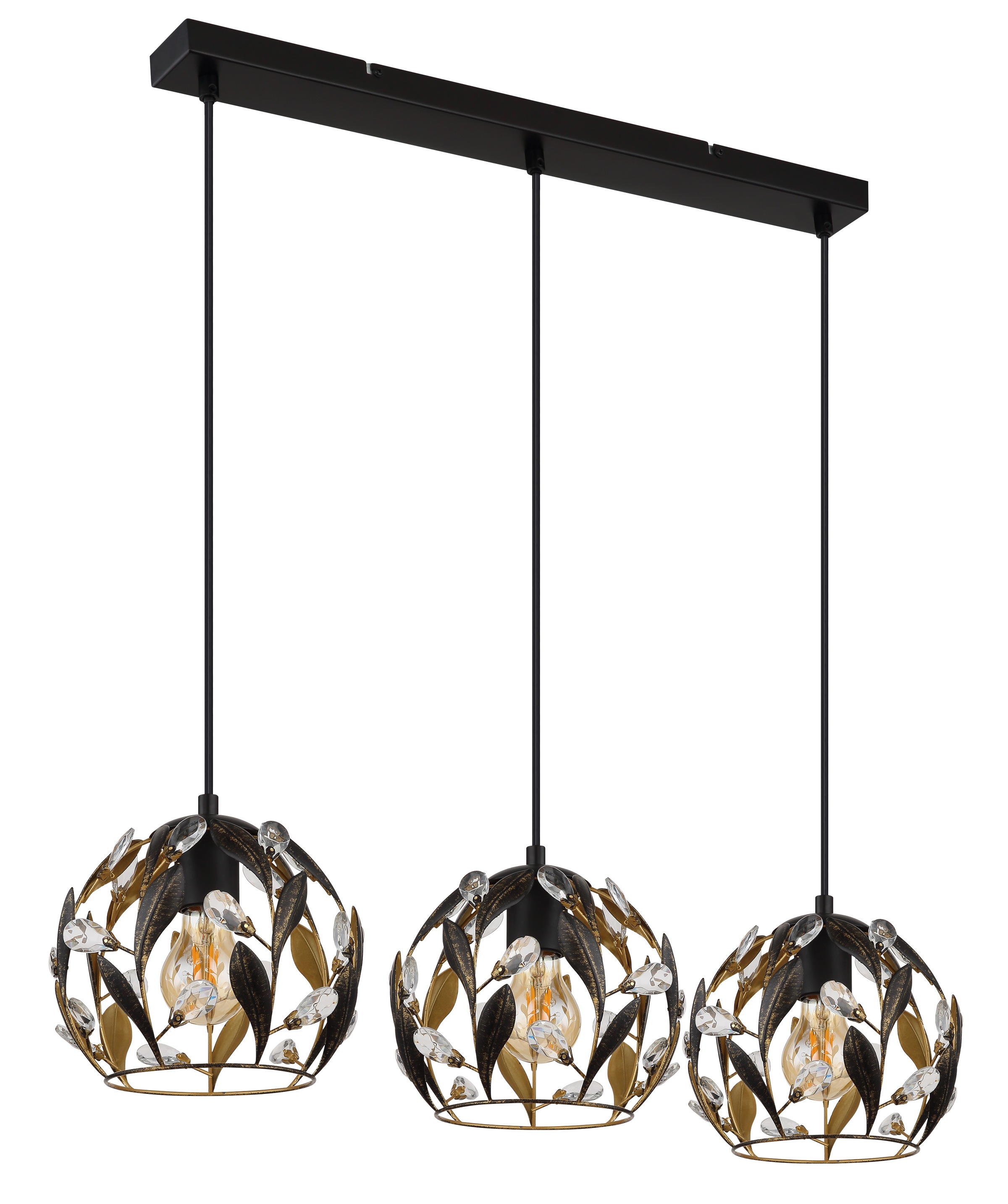 Globo Mika Pendant Lamp Black 2