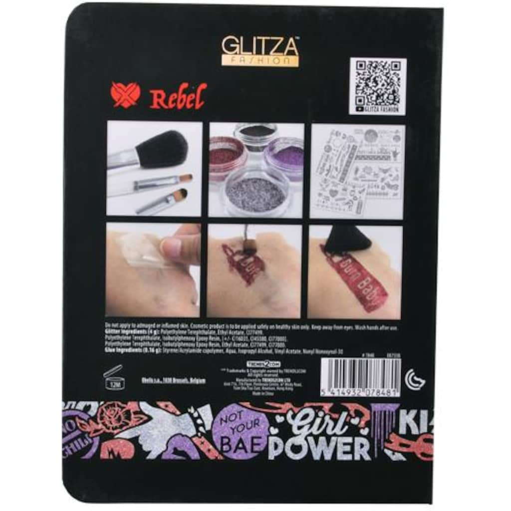 Knorrtoys® Kreativset »GLITZA FASHION Deluxe Set Rebel«, (Set)