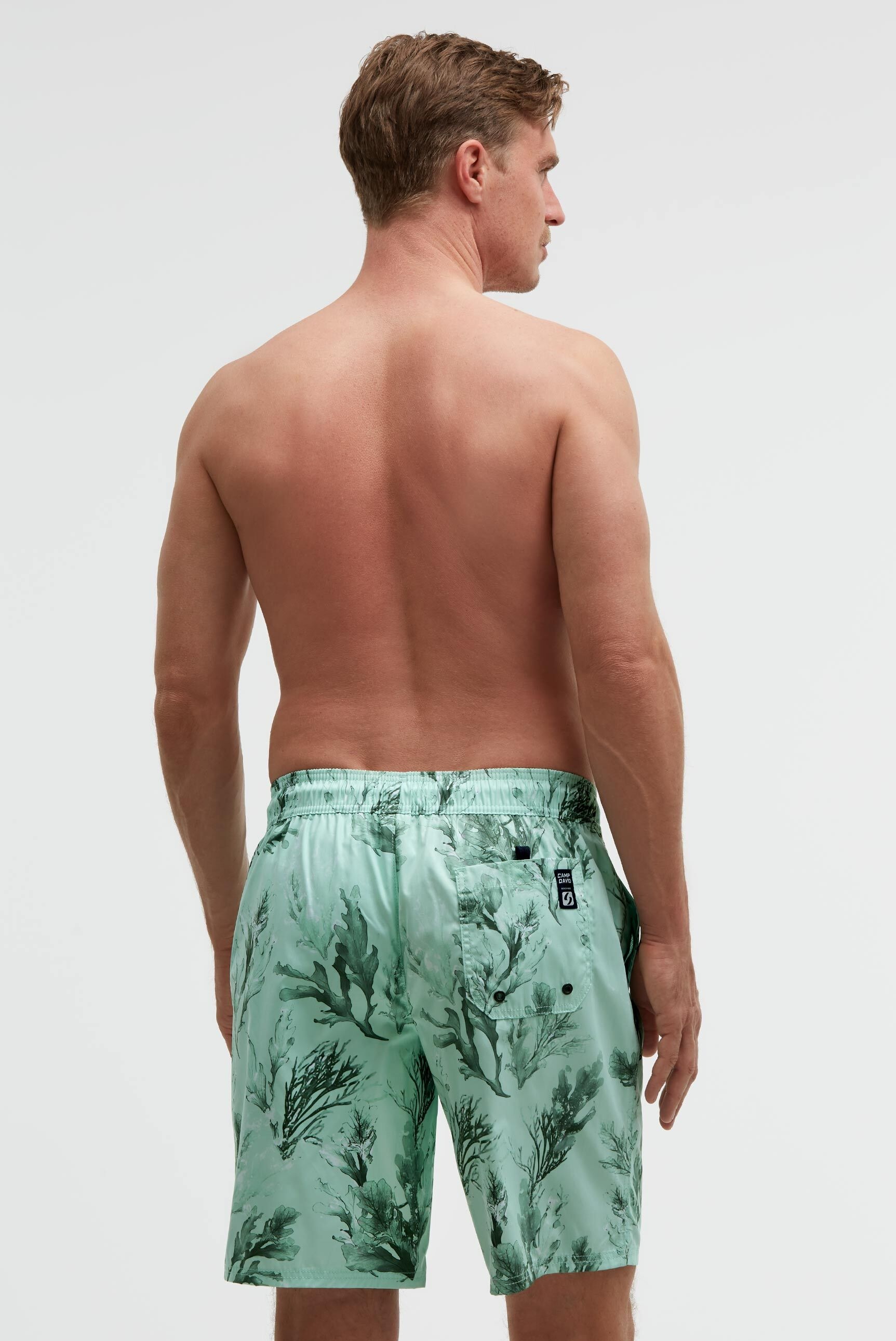 Badeshorts CAMP DAVID, Gr. S, Normalgrößen, light mint, Elasthan, Polyamid, Polyester, bedruckt, Badehosen Badeshorts, mit Einschubtaschen & einer Gesäßtasche 2