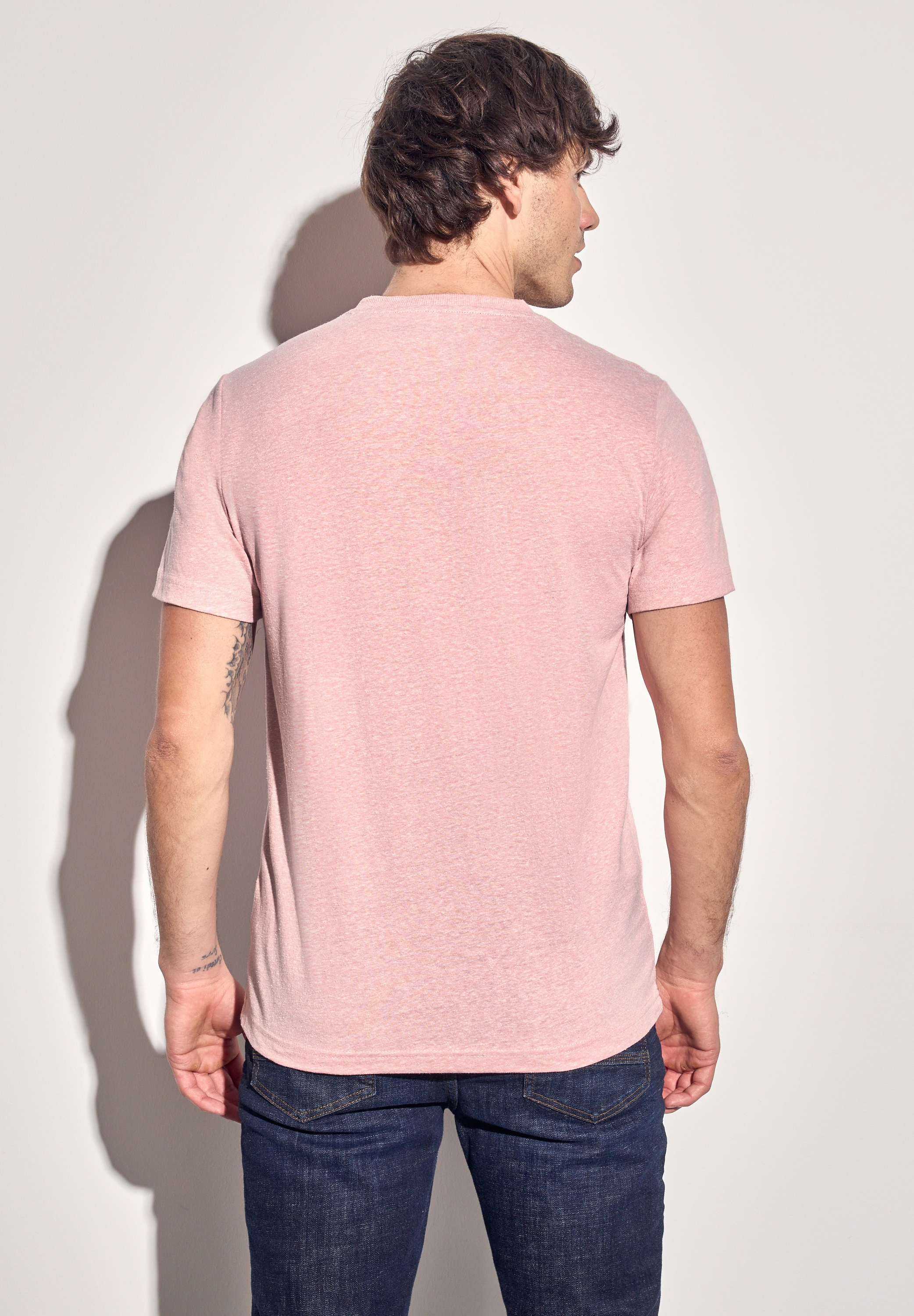 STREET ONE MEN T-Shirt, aus softem Materialmix günstig online kaufen