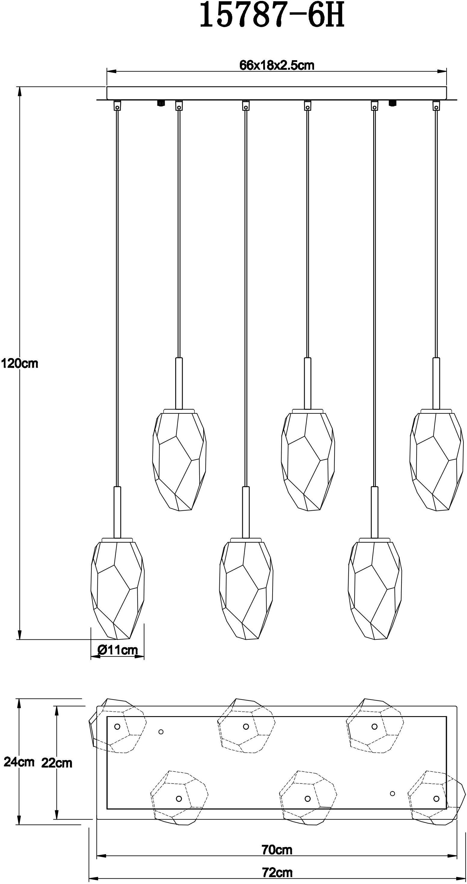 GLOBO LIGHTING Hängeleuchte »BARCLEY« E14 1 Stk. Hängelampe Esszimmer-Leuchte Esstischleuchte Wohnzimmer