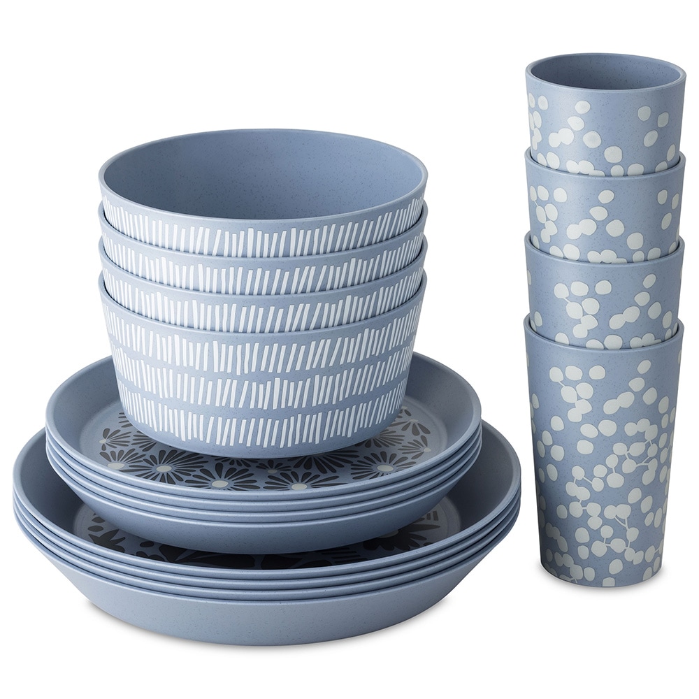KOZIOL Geschirr-Set "BLOMSTER SET, Geschirrset 16-teilig"