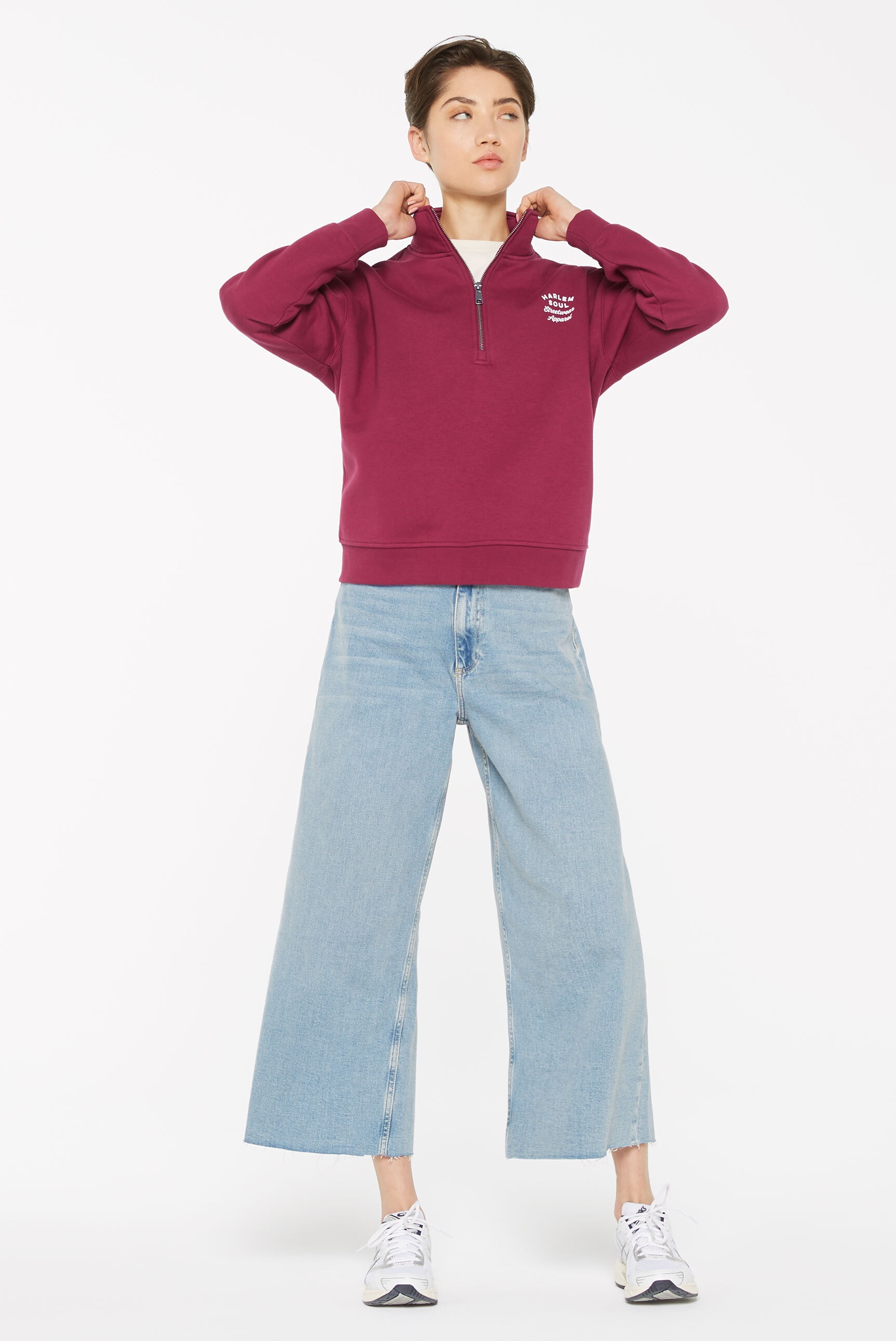 Harlem Soul Sweater, mit überschnittenen Schultern