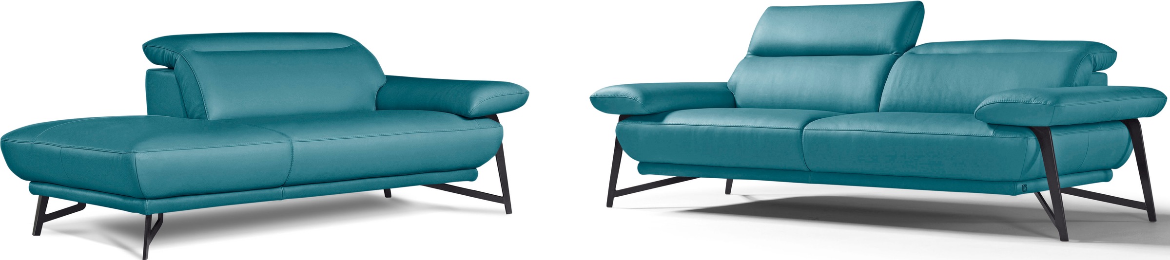 Egoitaliano Sofa "Anais, Design mit hohem Sitzkomfort, Fußfarbe schattengra günstig online kaufen