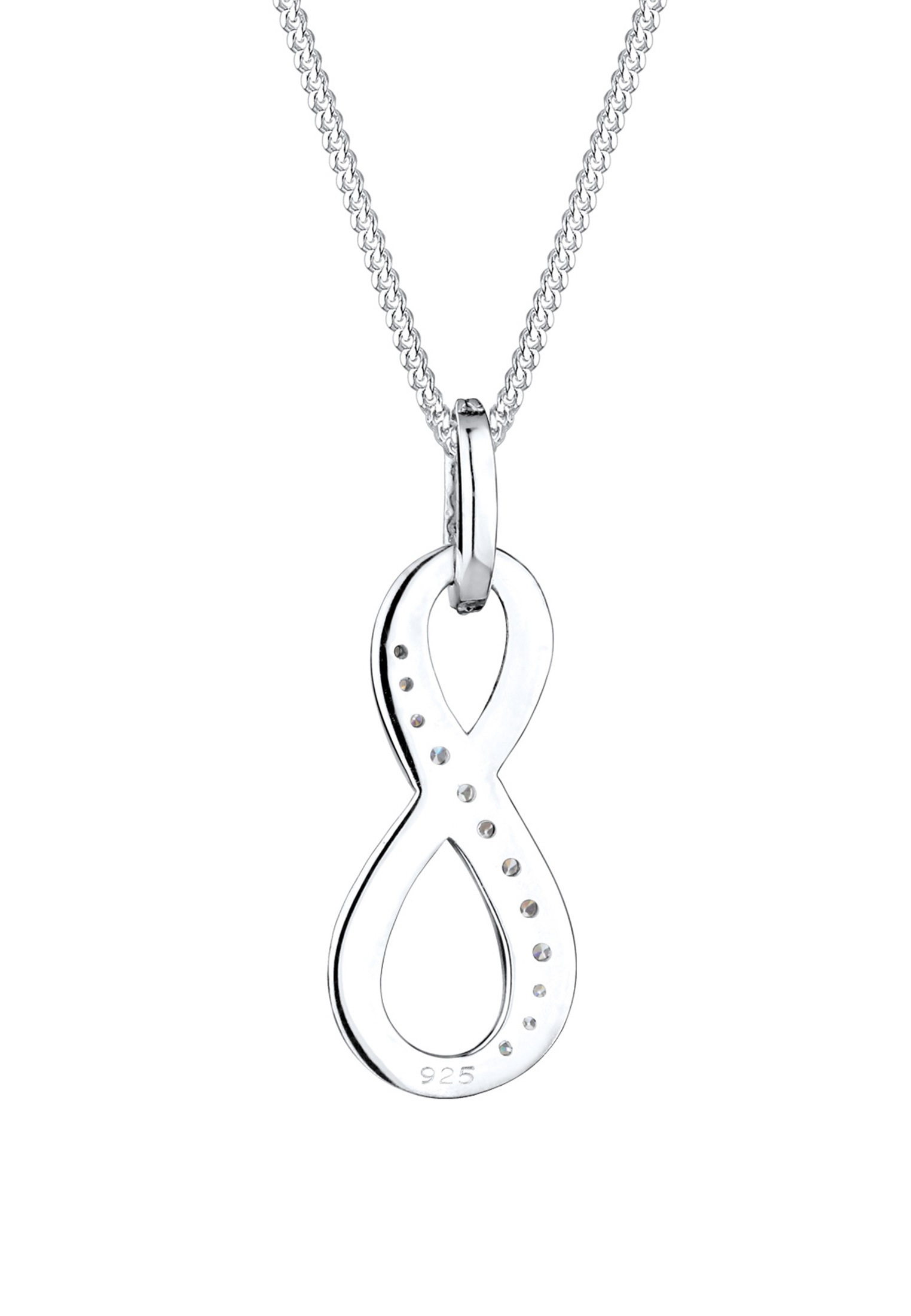 Elli Collierkettchen »Infinity Love Symbol Zirkonia 925 Silber«