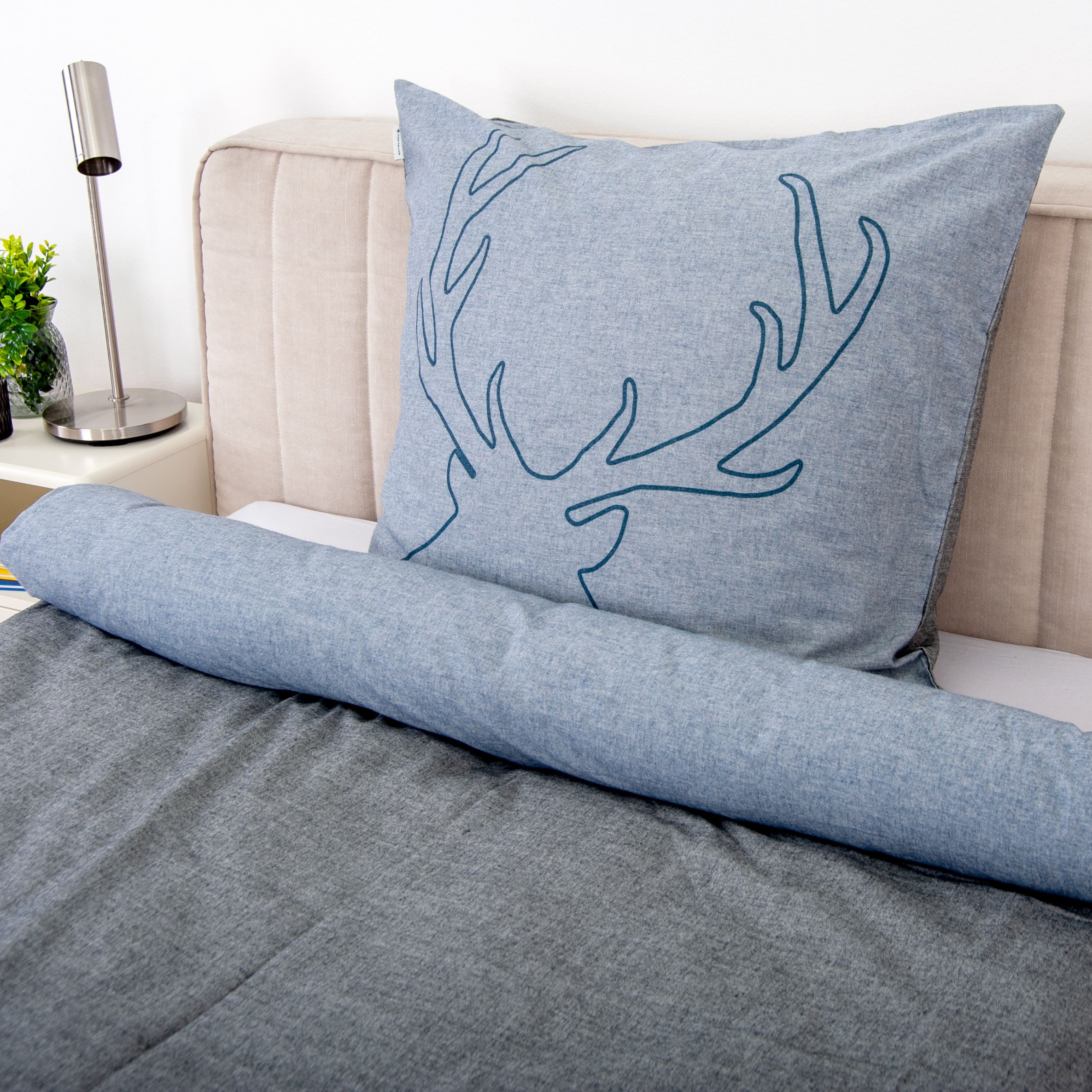 TOM TAILOR HOME Wendebettwäsche »Lennart in Gr. 135x200, 155x220 oder 200x200 cm, ideal für Weihnachten«, Flanell kuschelig warm im Winter, Weihnachtsbettwäsche aus Baumwolle