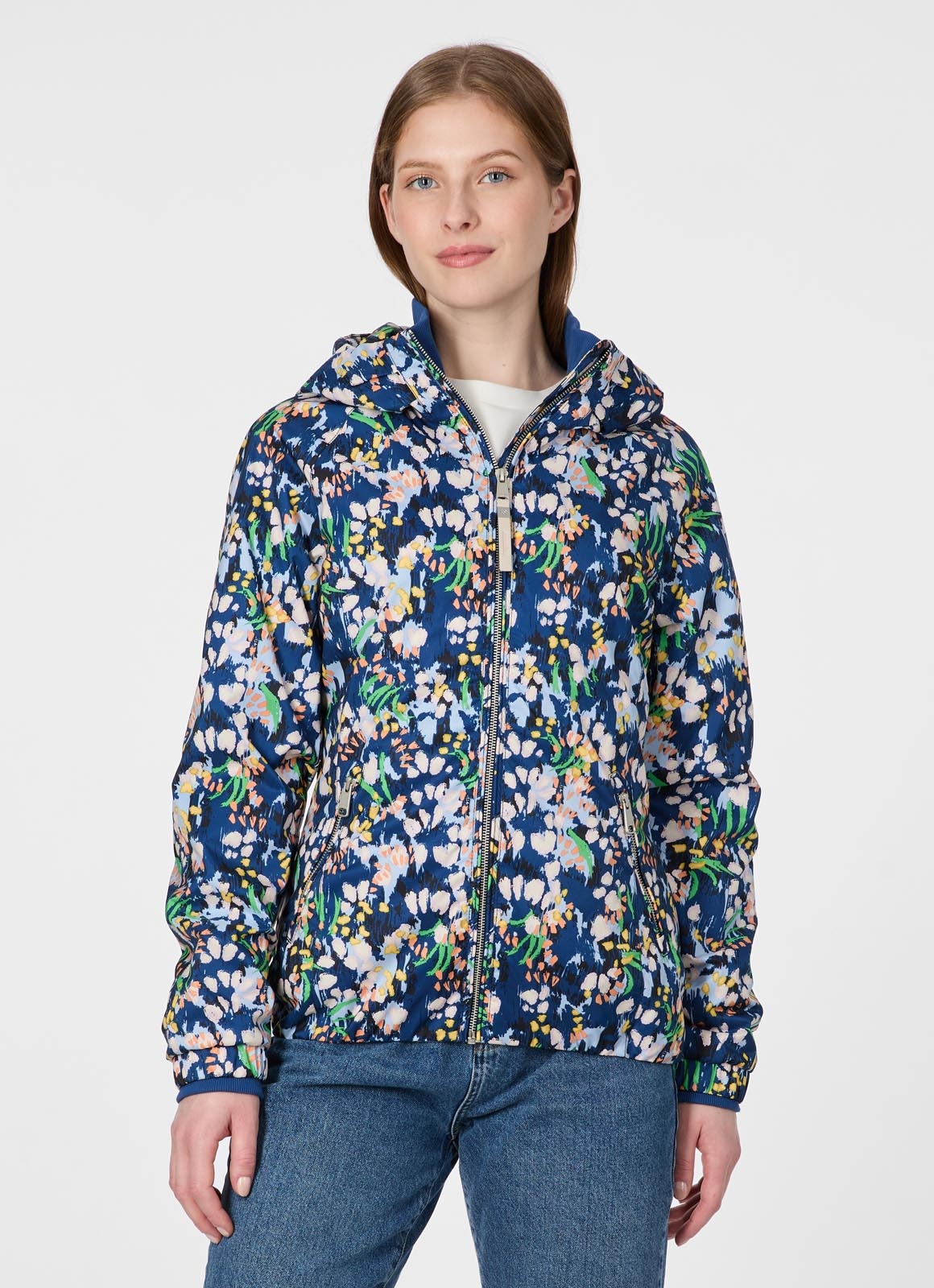 Ragwear Outdoorjacke "DIZZIE PRINT" mit Kapuze mit hochschließendem Kragen, normale Passform, pflegeleicht