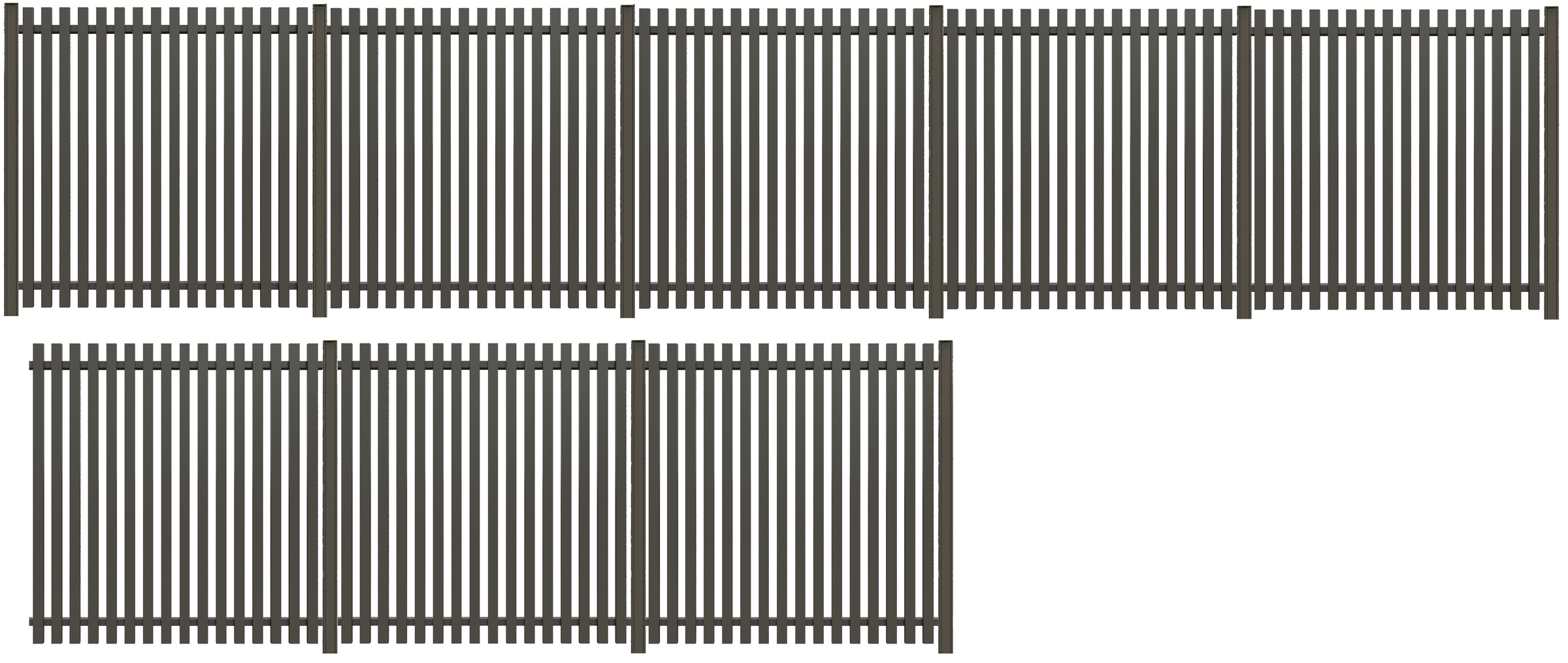 Tetzner & Jentzsch Sichtschutzelement "MOLE" robuste Aluminium-Elemente in verschiedenen Längen