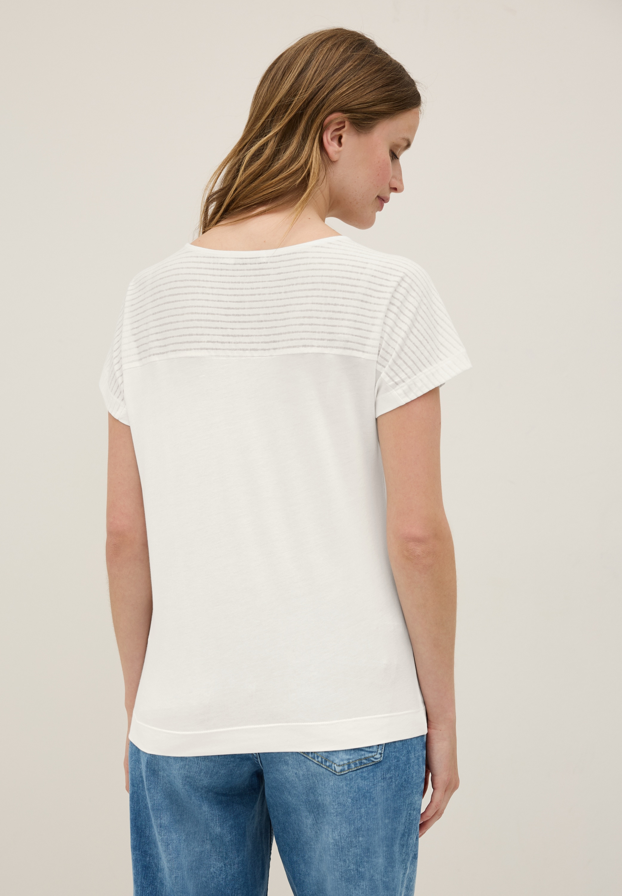 Cecil V-Shirt, im soften Baumwoll-Mix