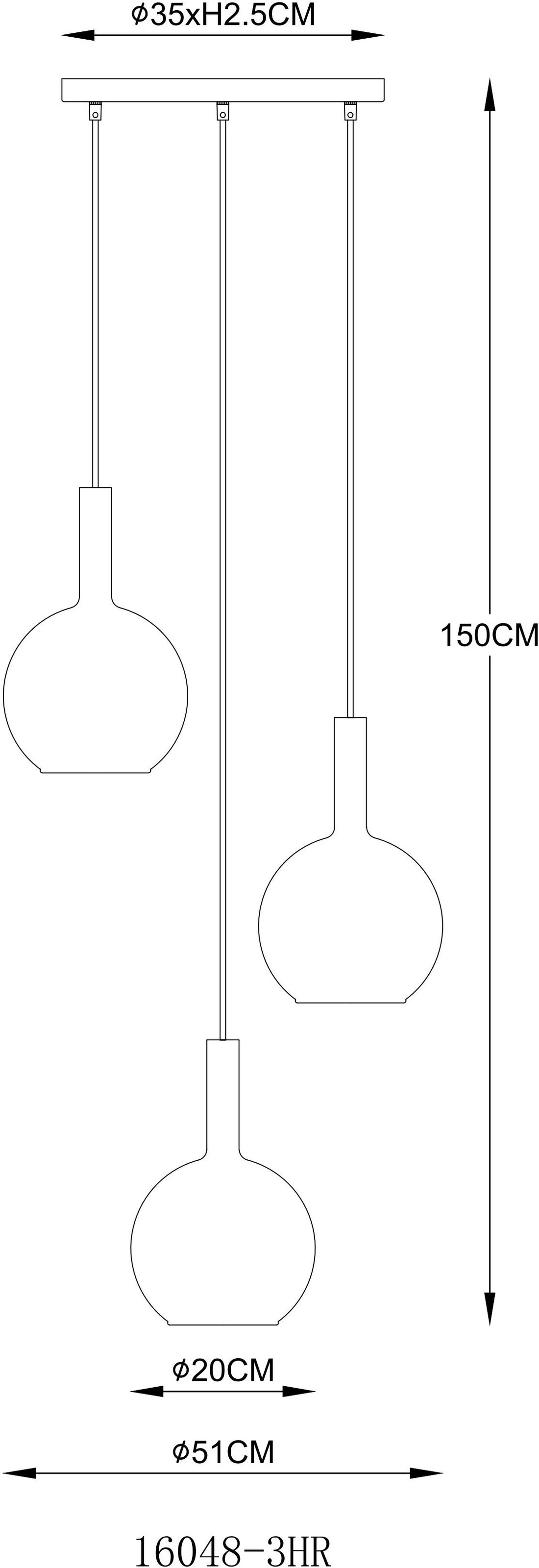 GLOBO LIGHTING Hängeleuchte »MARINELLA«, Leuchtmittel E14 | ohne Leuchtmittel, Hängelampe/Pendelleuchte/Esszimmer/Wohnzimmer/Esstisch