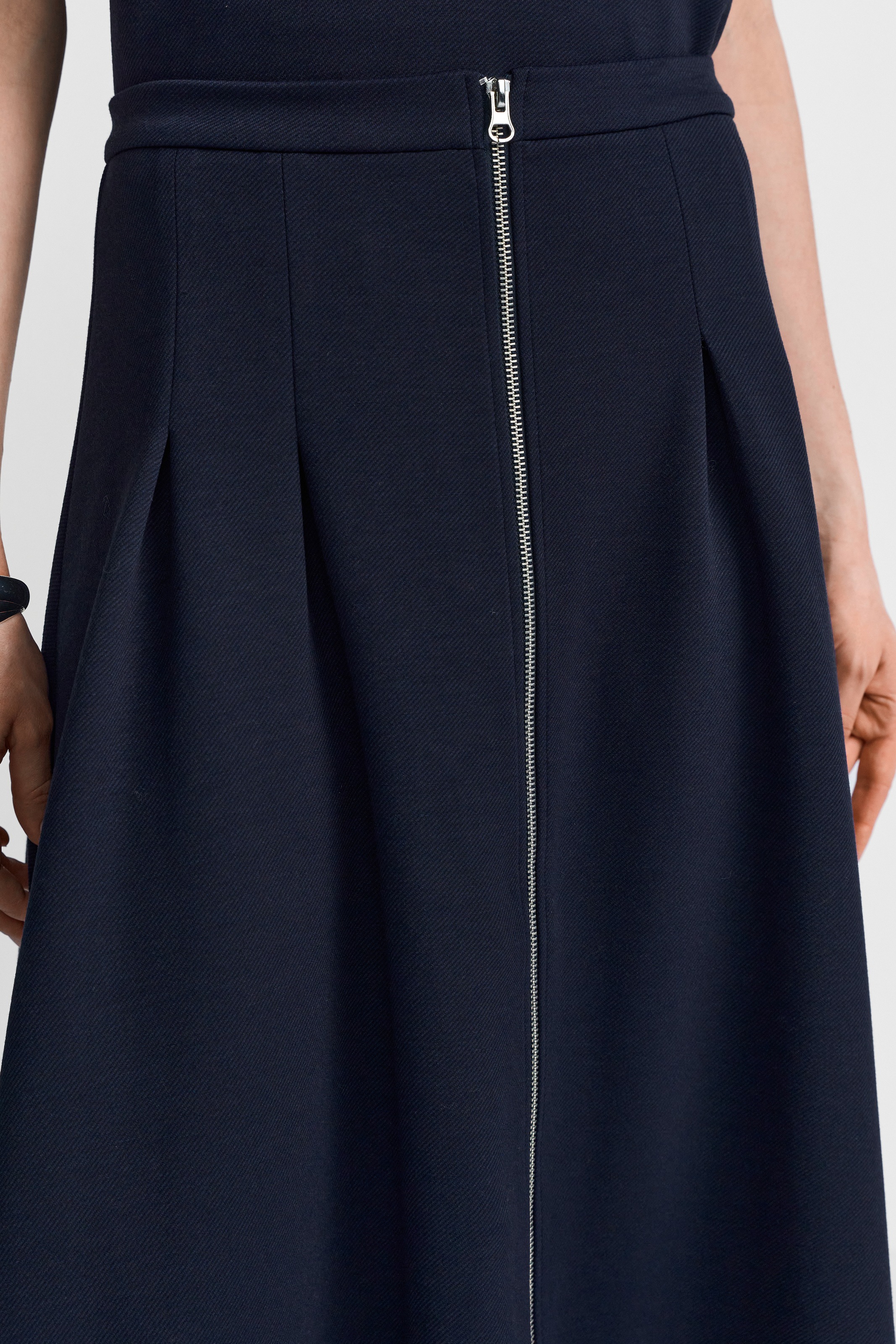 RICHROYAL Jerseyrock mit 2-Wege-Reißverschluss günstig online kaufen