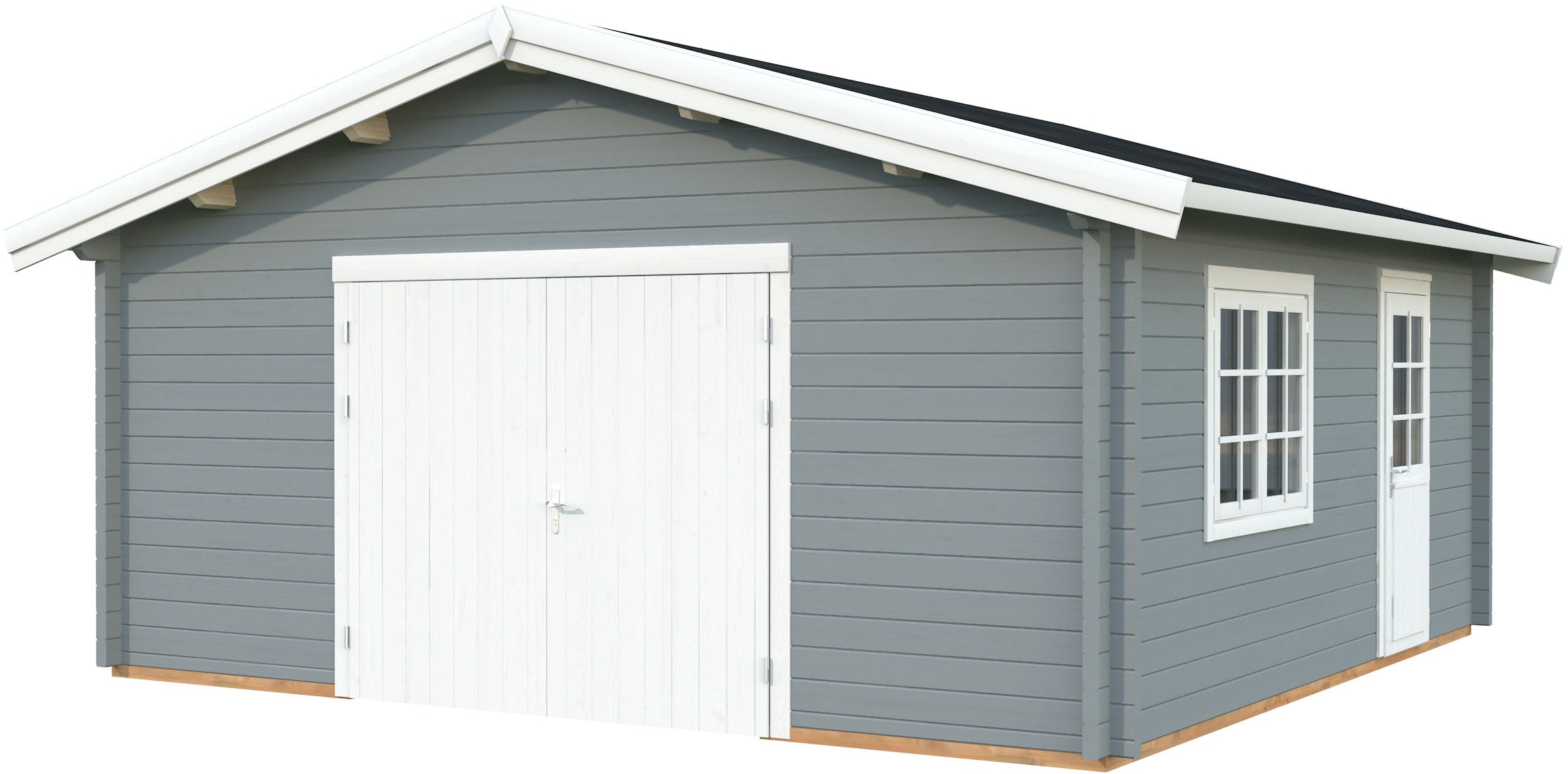 Palmako Garage "Roger, mit Holztor" BxTxH: 622x596x312 cm