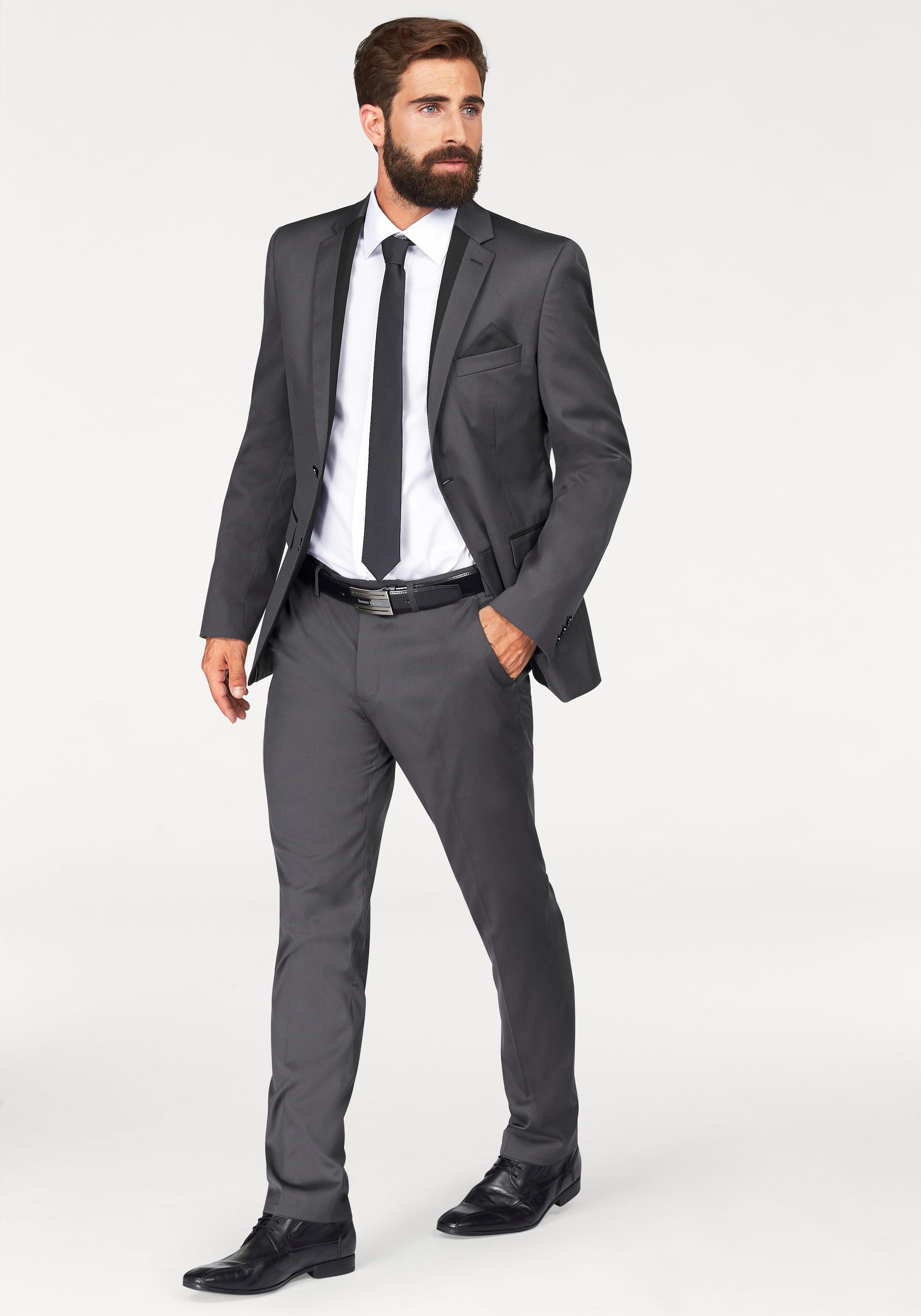 Bruno Banani Krawatte, 2 Stk. inklusive Einstecktuch günstig online kaufen