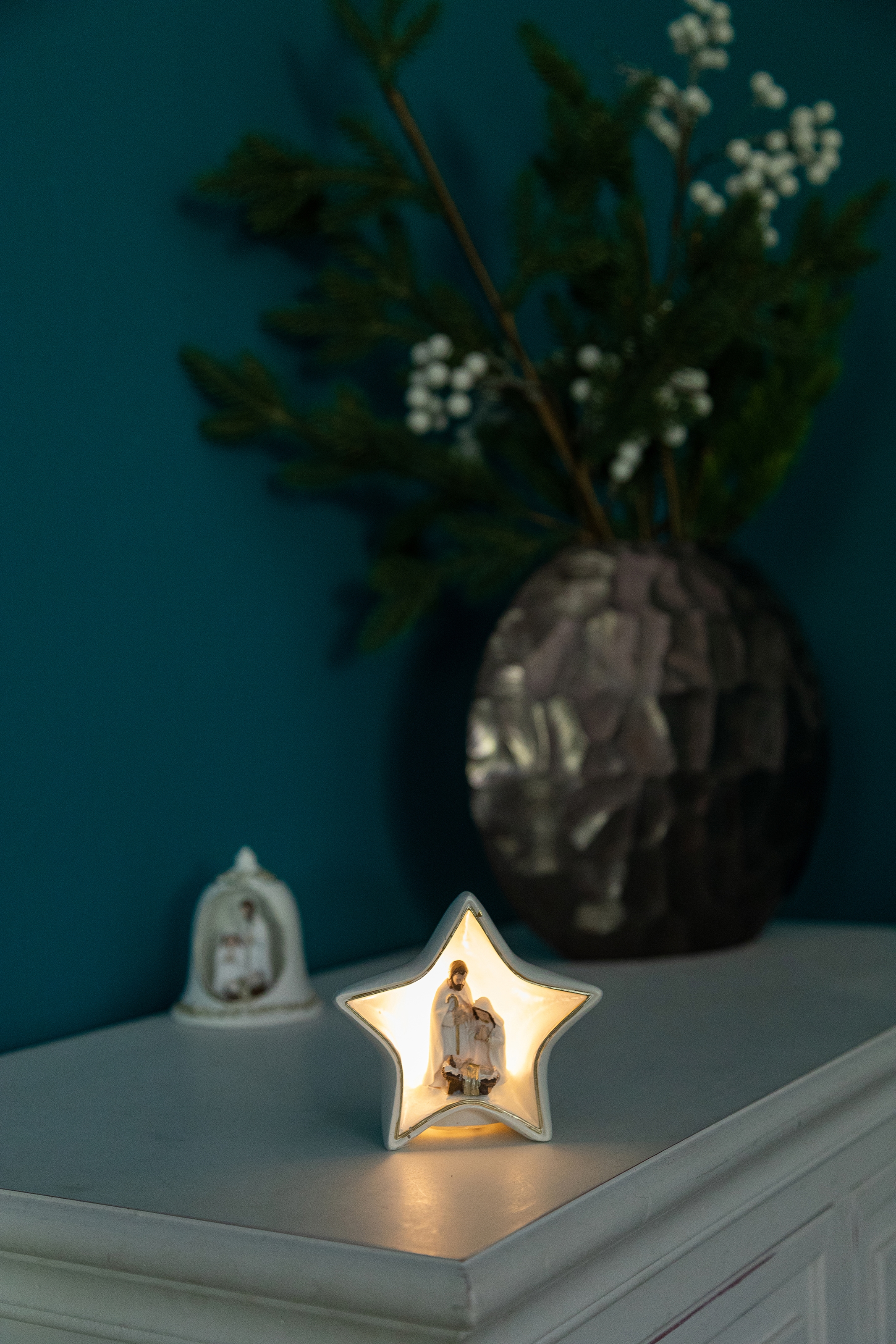 Myflair Möbel & Accessoires Krippe »Weihnachtsdeko«, (1 tlg.), mit LED  Beleuchtung bestellen | BAUR