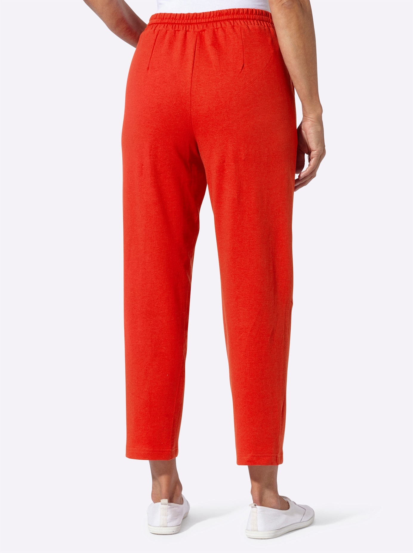7/8-Hose CLASSIC BASICS, Damen, Gr. 42, Normalgrößen, rot, 50% Baumwolle, 50% Polyester, unifarben, Hosen 7/8-Hose 2
