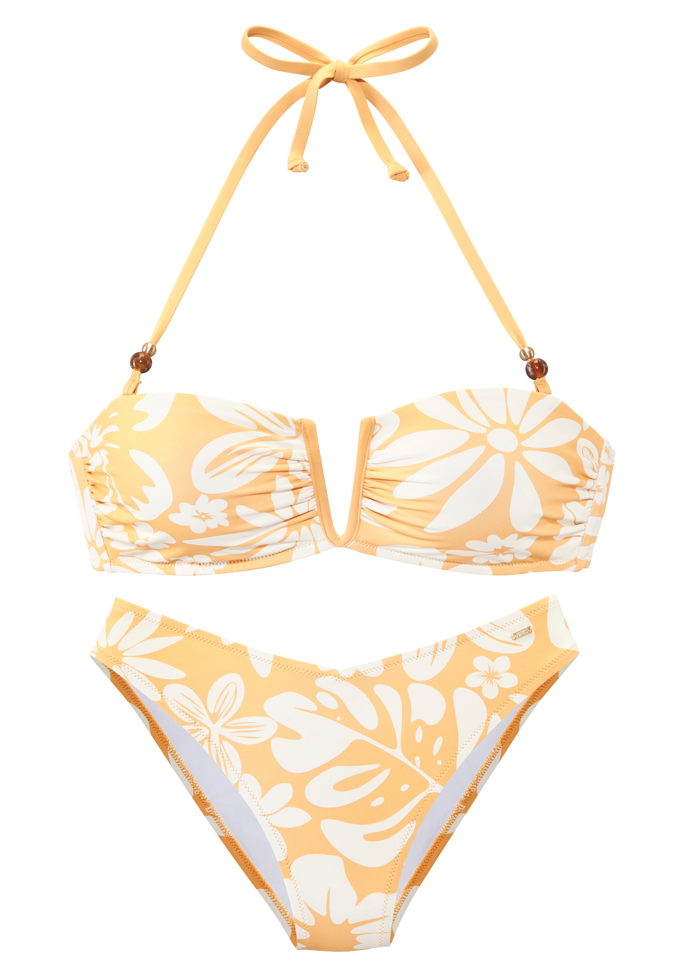 French Connection Bandeau-Bikini »Java« V-förmige Schnalle zwischen den Cups