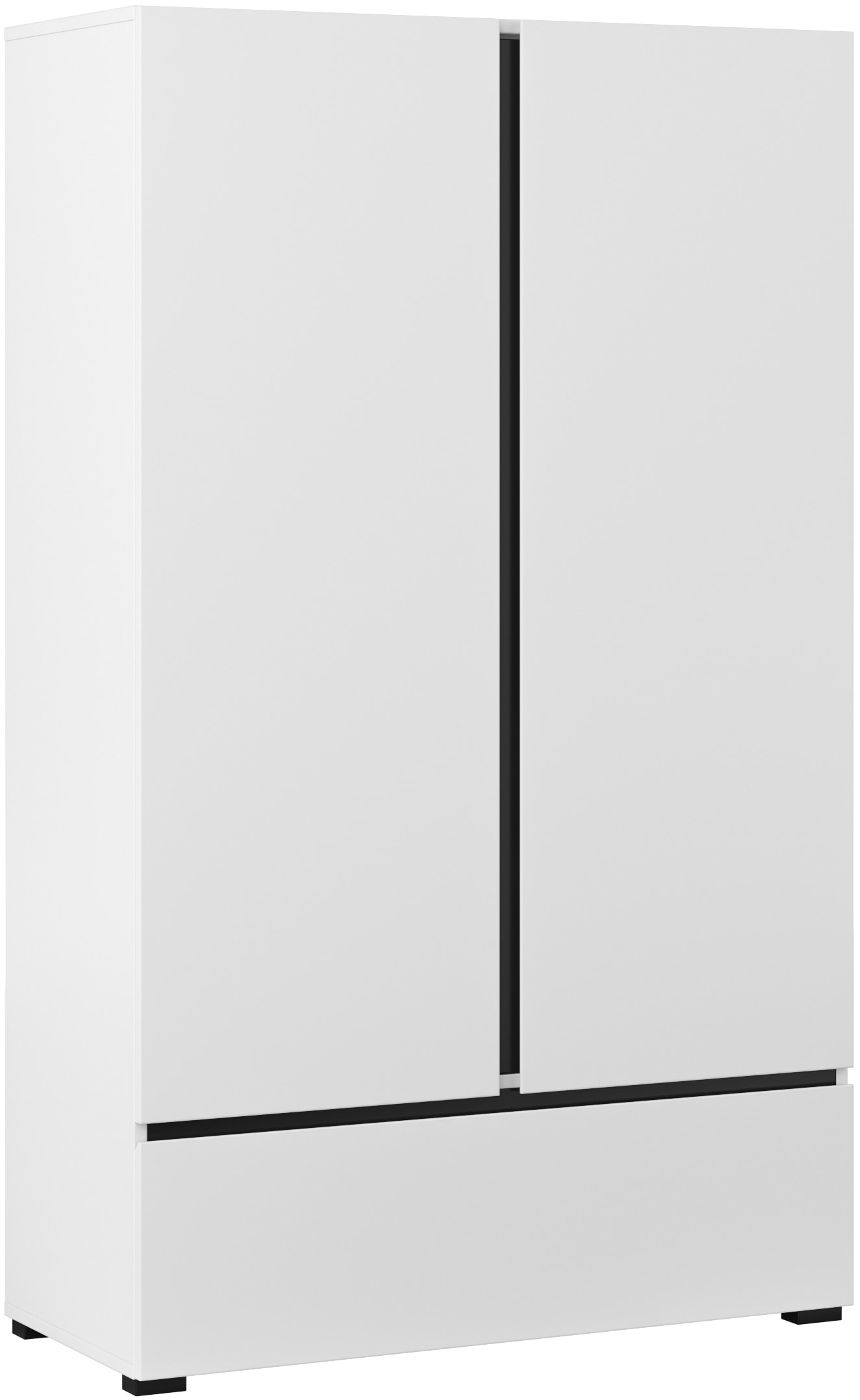 Home affaire Wäscheschrank "Cross, moderner griffloser Kleiderschrank", Meh günstig online kaufen