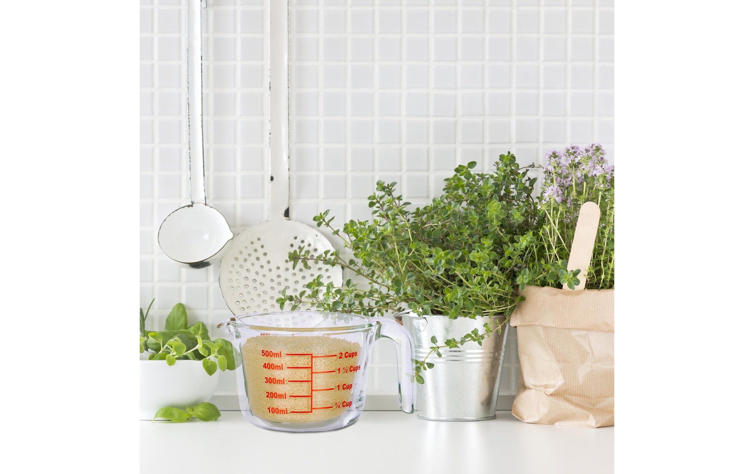 relaxdays Messbecher »500 ml« Glas 1 Stk. tlg.