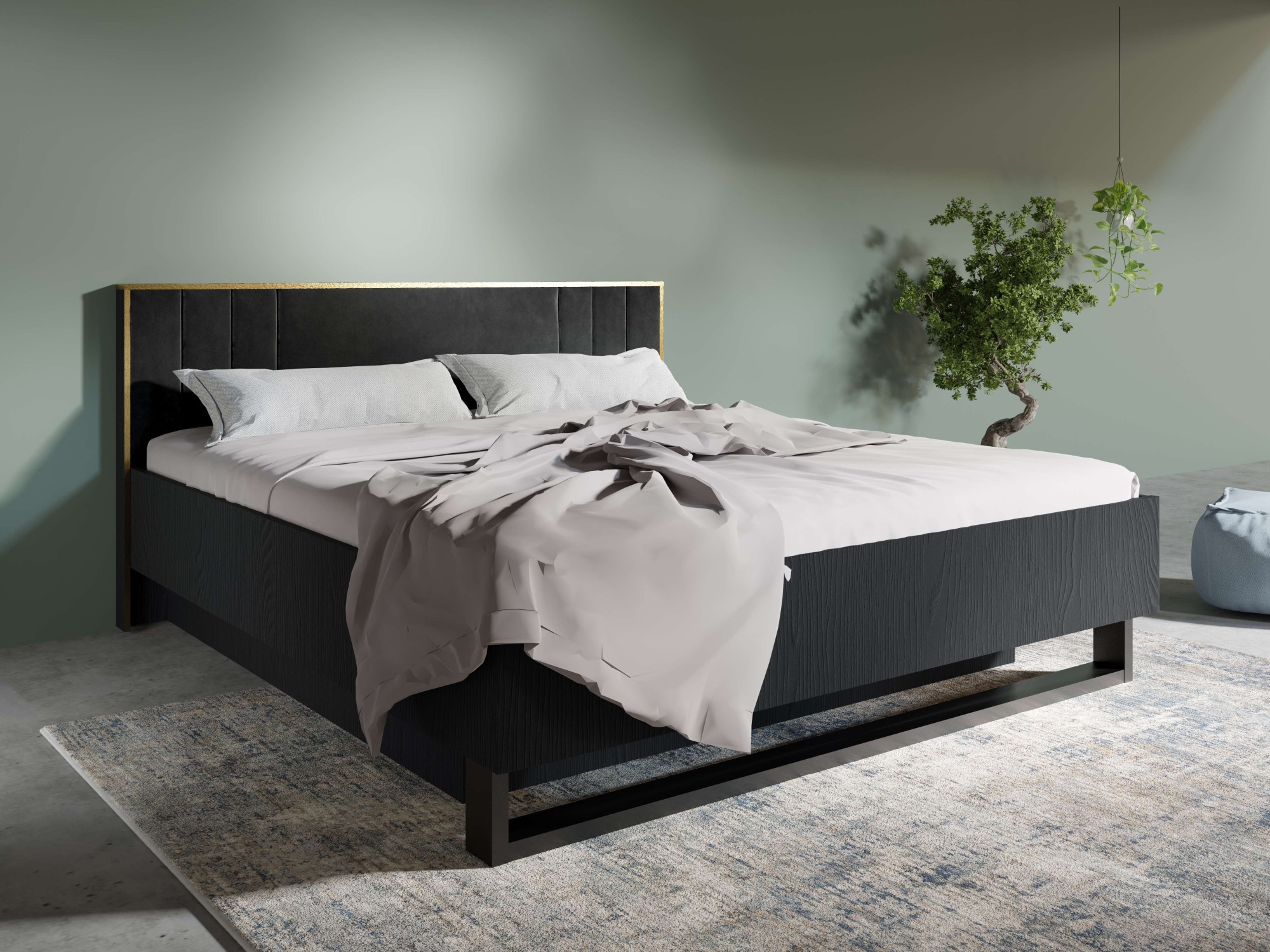 Home affaire Bett "BELLOT Polsterbett mit Stauraum, ohne Matratze, B/T/H: 1 günstig online kaufen