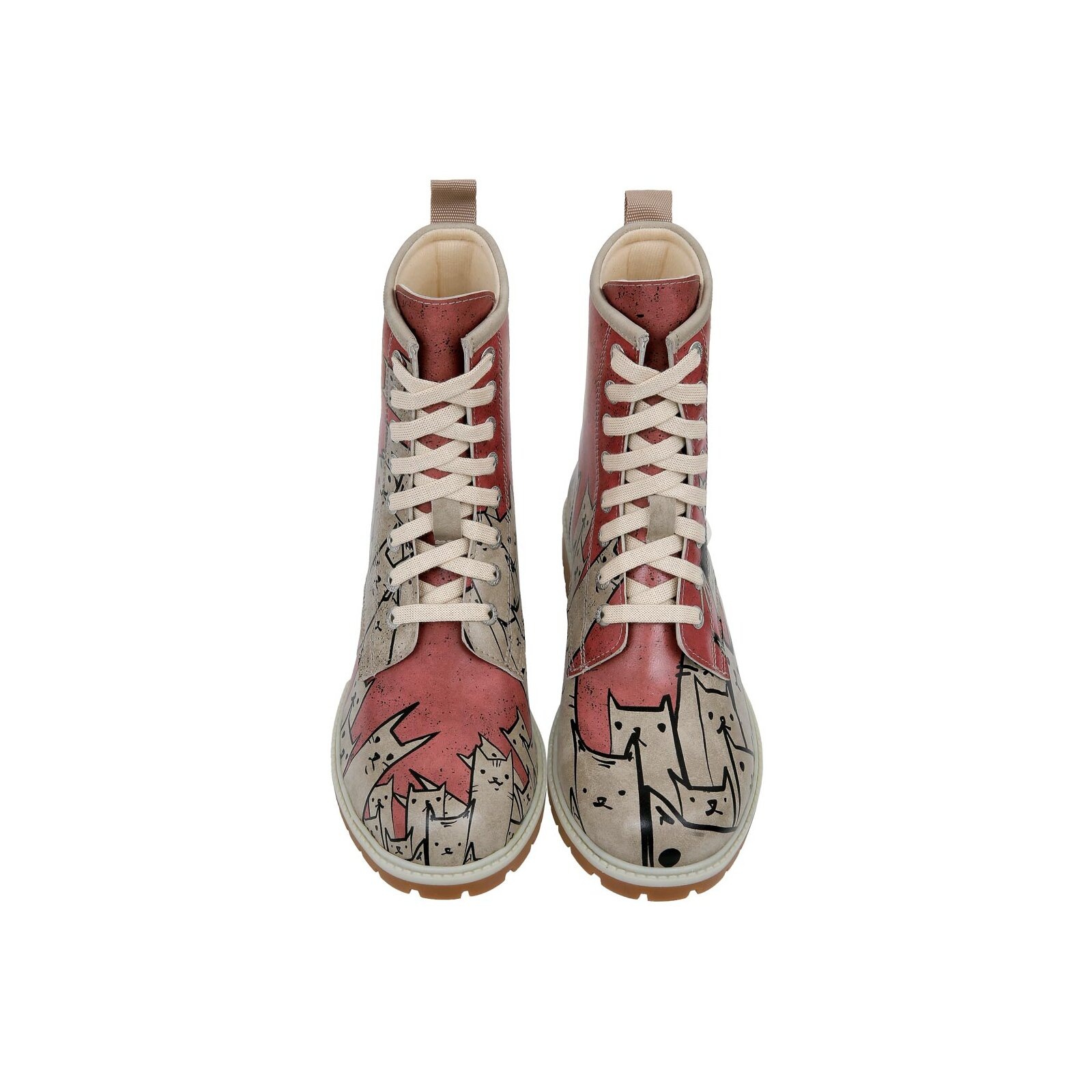 DOGO Schnürboots »Longe Boots Schnürstiefel Bad Cats Mad Cats Damen Stiefeletten«  Handgefertigt