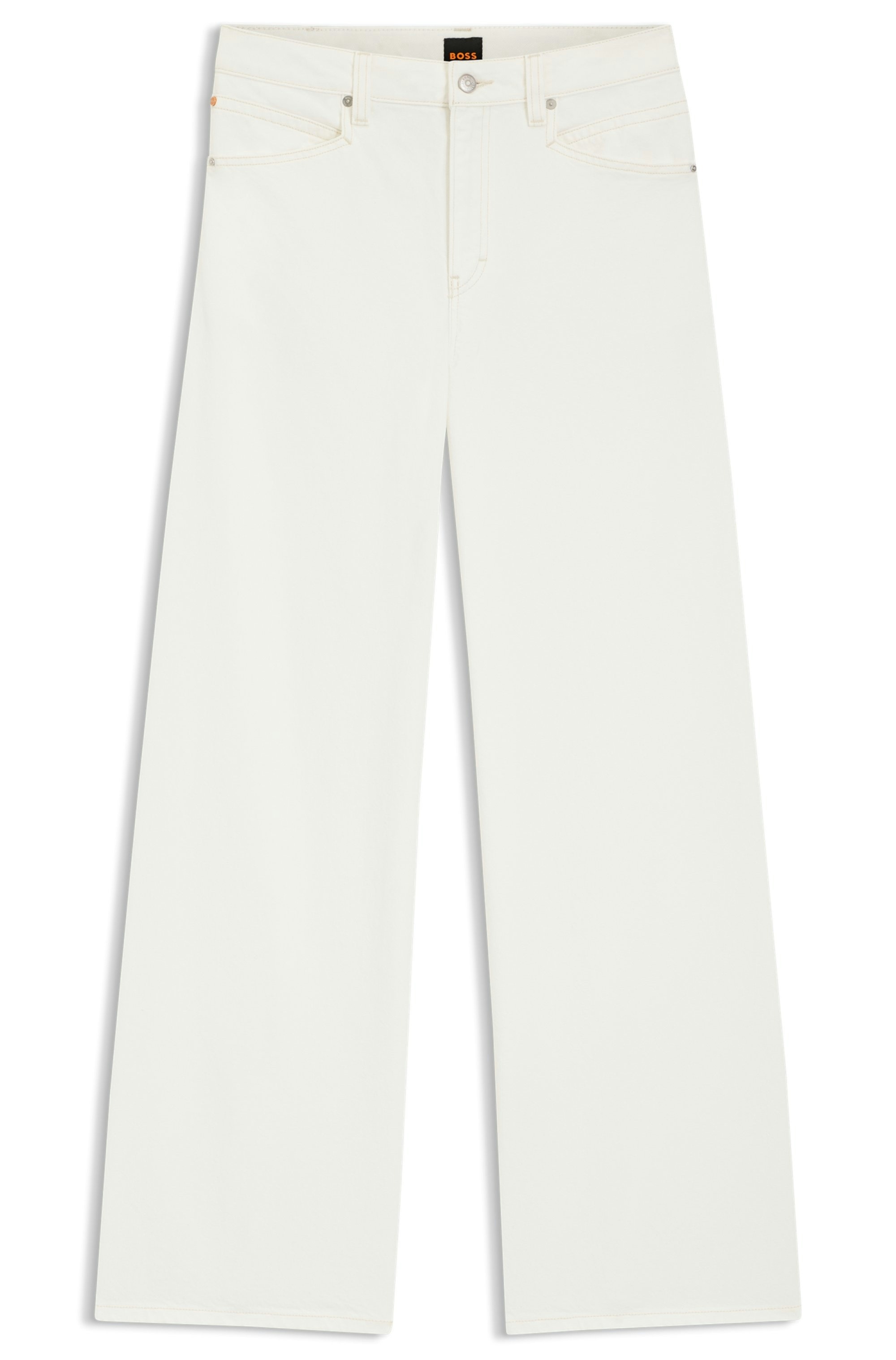 BOSS ORANGE Relax-fit-Jeans »SLOUCHY MR 2.0 Premium Damenmode« Wide Leg mit mittlerem Bund, fester Denim