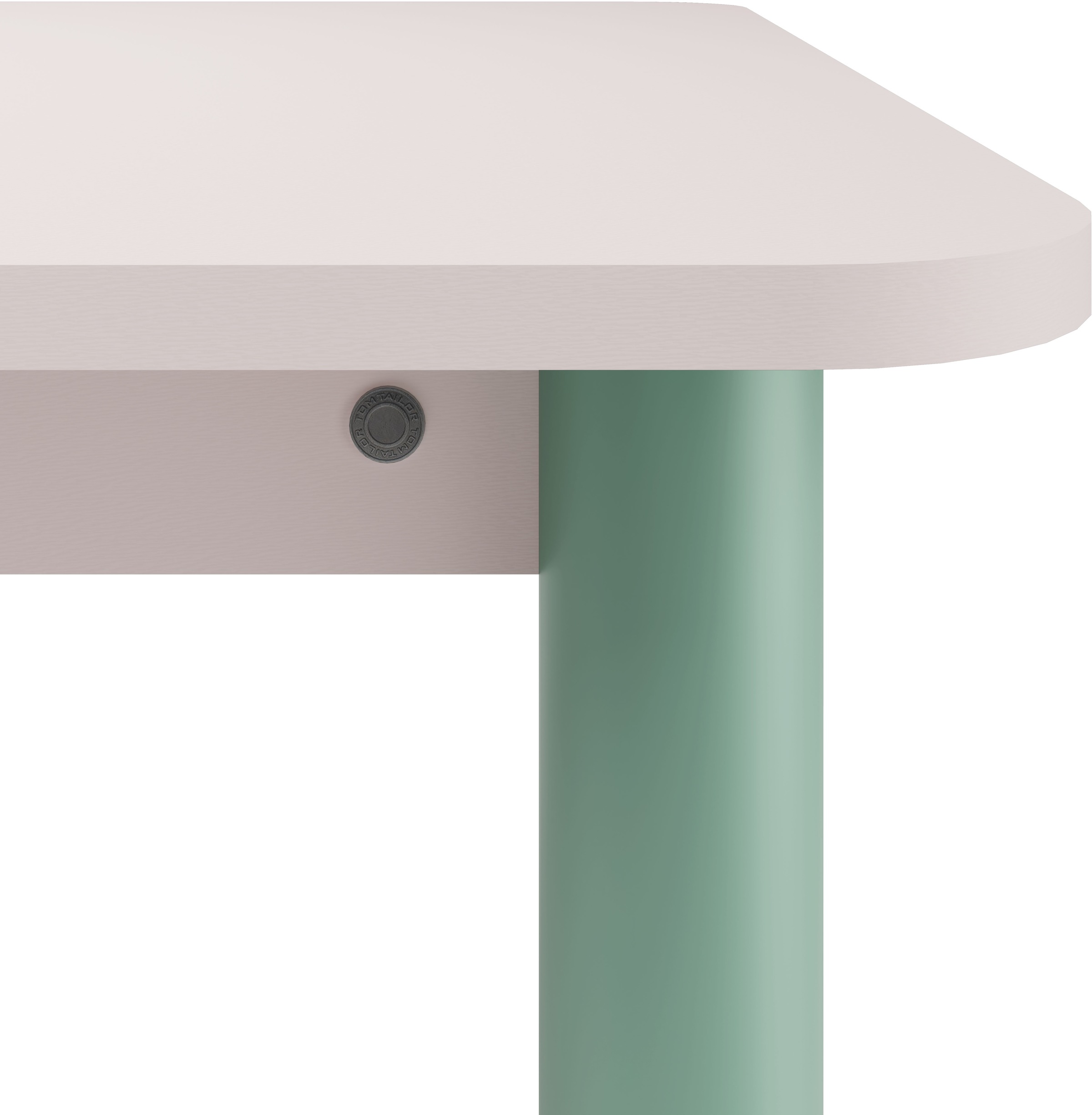 TOM TAILOR HOME Esstisch »COLOR TABLE«, (1 St.), Esstisch, 4-Fuß, 3 Größen, 3 Dekorfarben, 4 Fußfarben, ABS-Kante