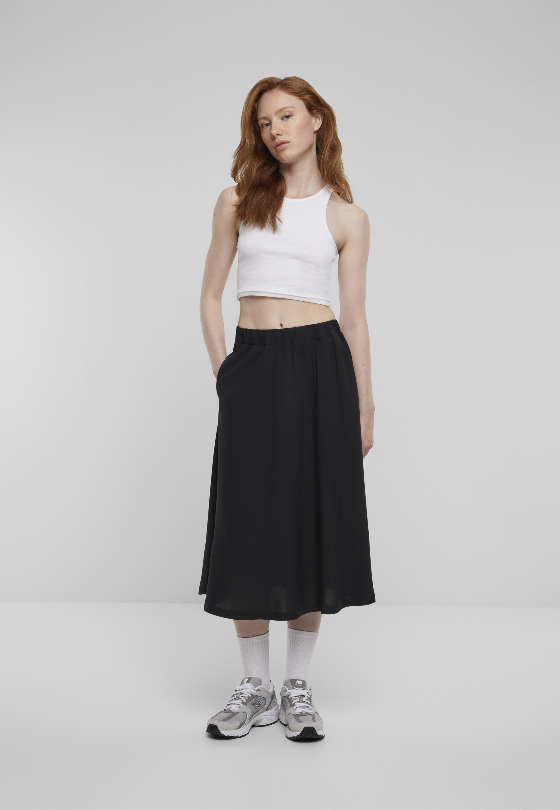 URBAN CLASSICS Sommerrock »Urban Classics Damen Ladies Viscose Skirt« 1 Stk.