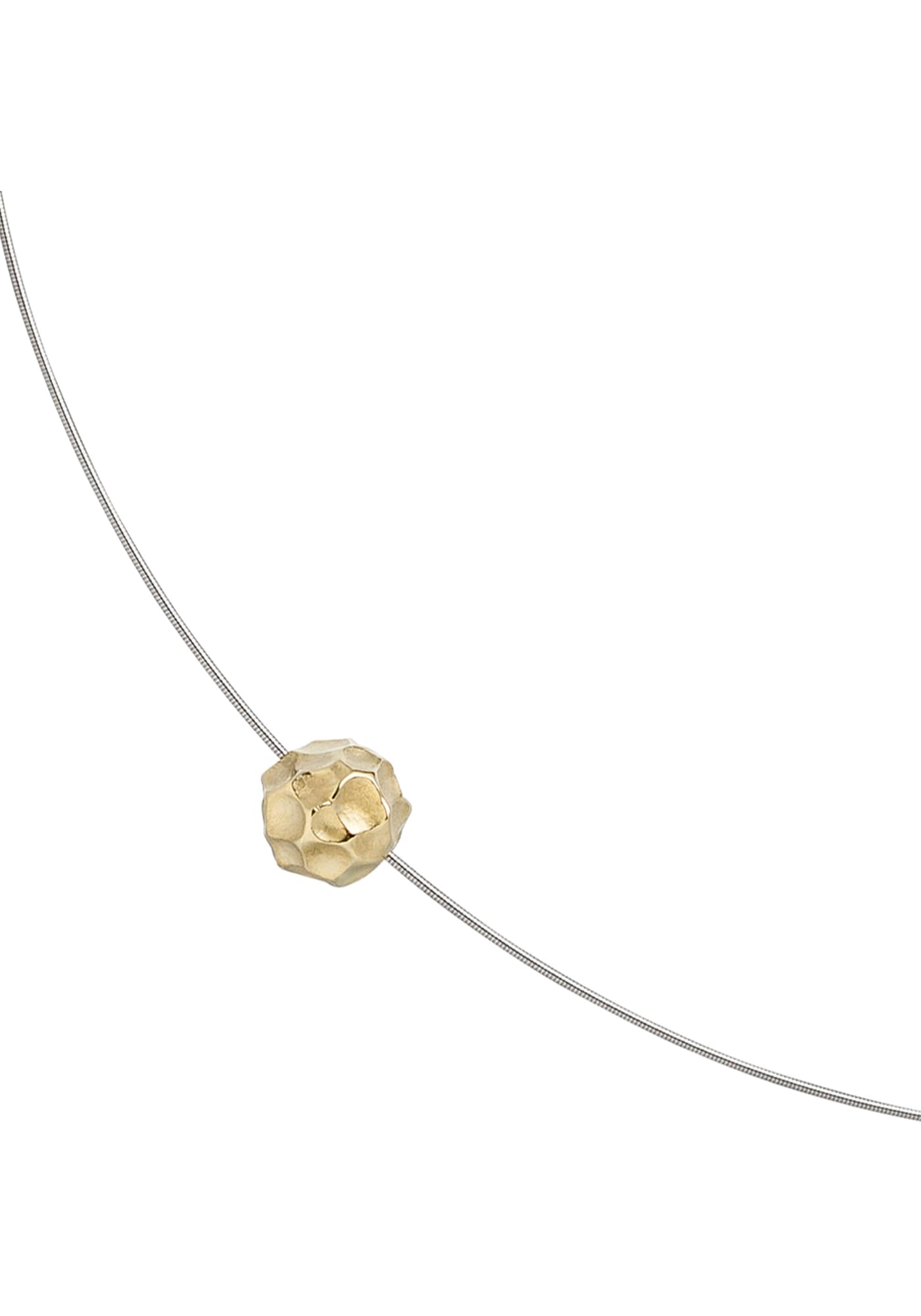 JOBO Collier »Kette Halsreif« Edelstahl mit 585 Gold kombiniert 42 cm