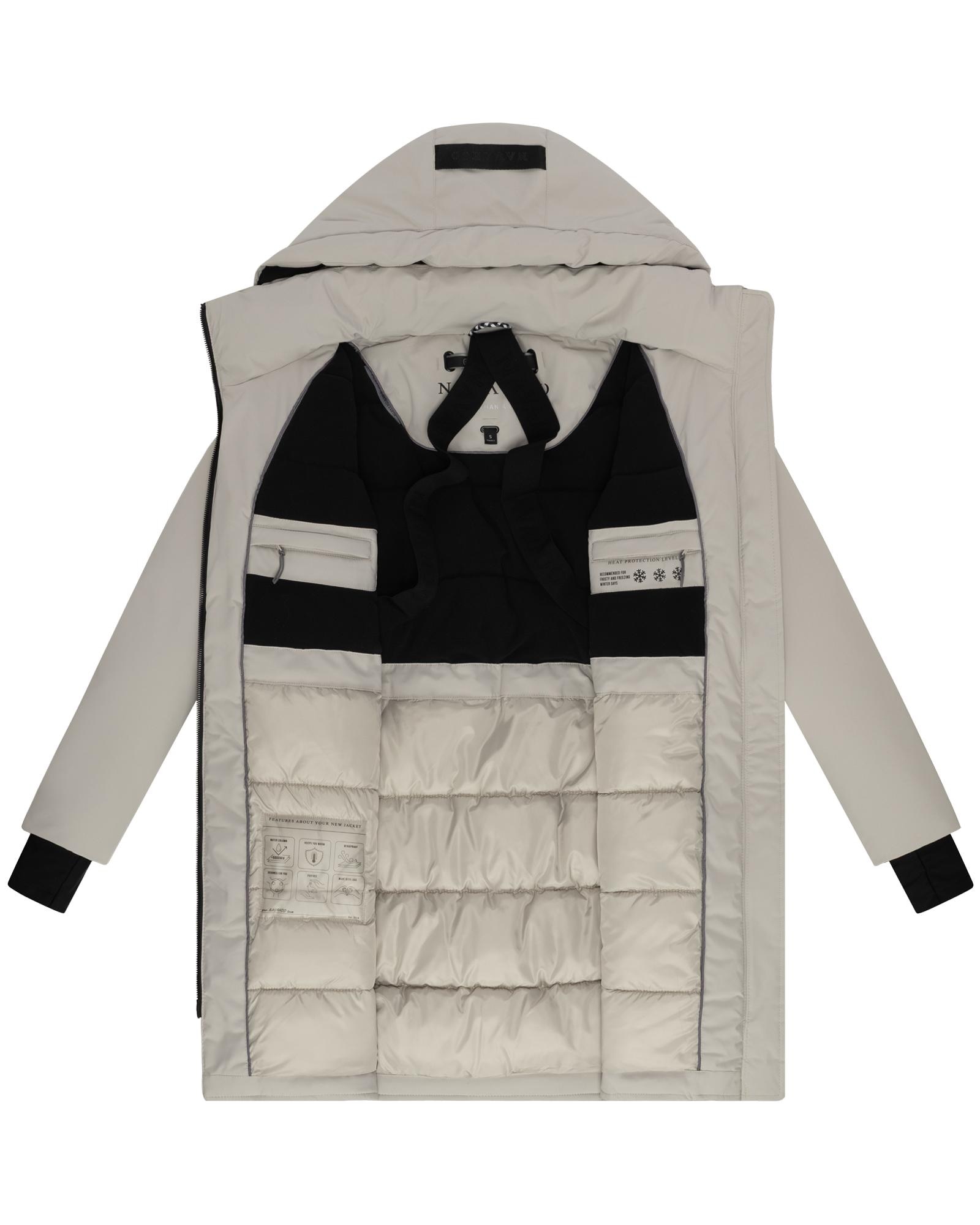 Navahoo Wintermantel »Winterzart 14« Mantel mit abnehmbarer Kapuze und Rucksackträgern innen