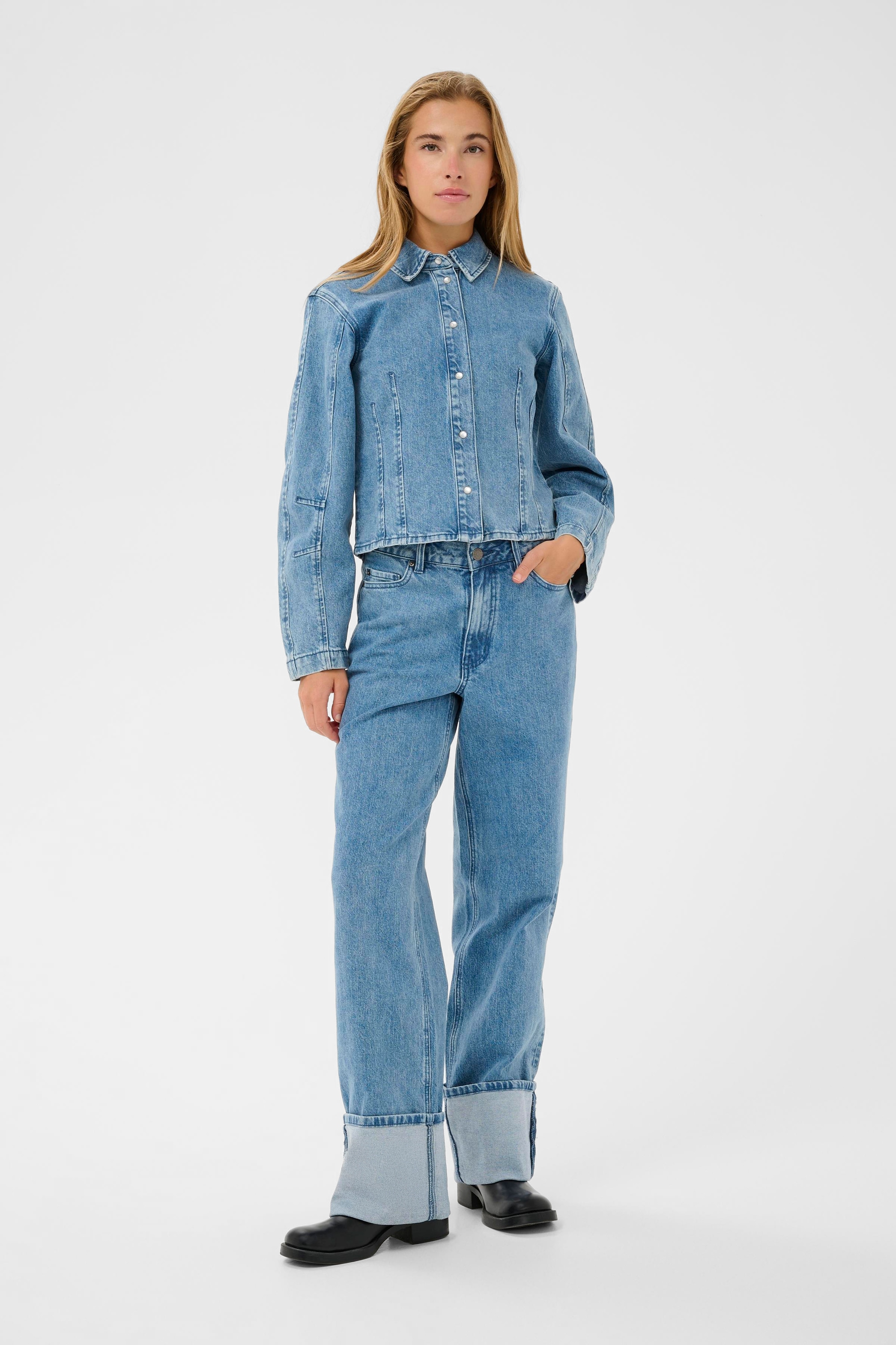 KAFFE Regular-fit-Jeans »Damen Jeans KAvallis«