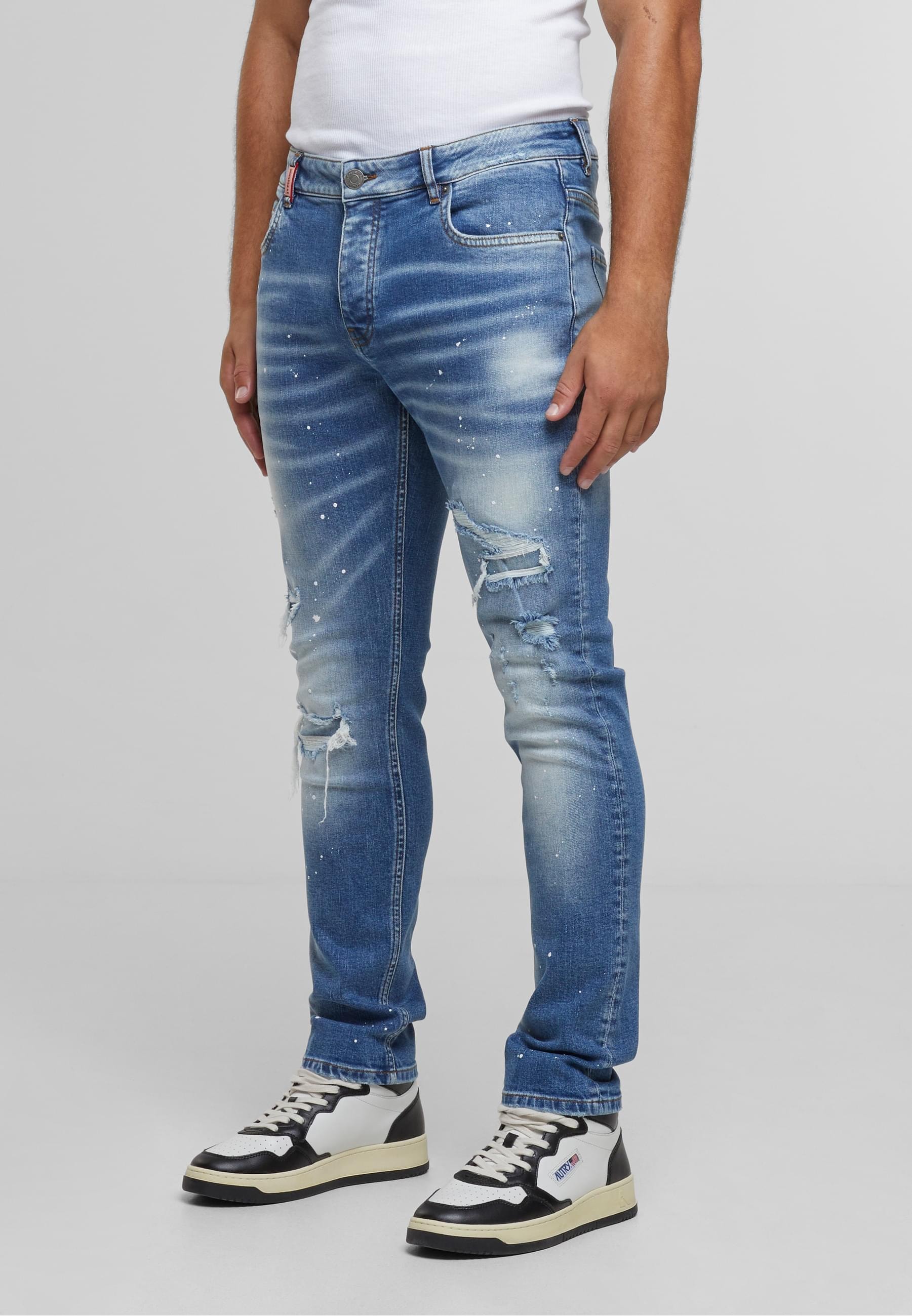 2Y Premium Bequeme Jeans »2Y Premium 2Y VICTOR RIPPED SLIM FIT JEANS«